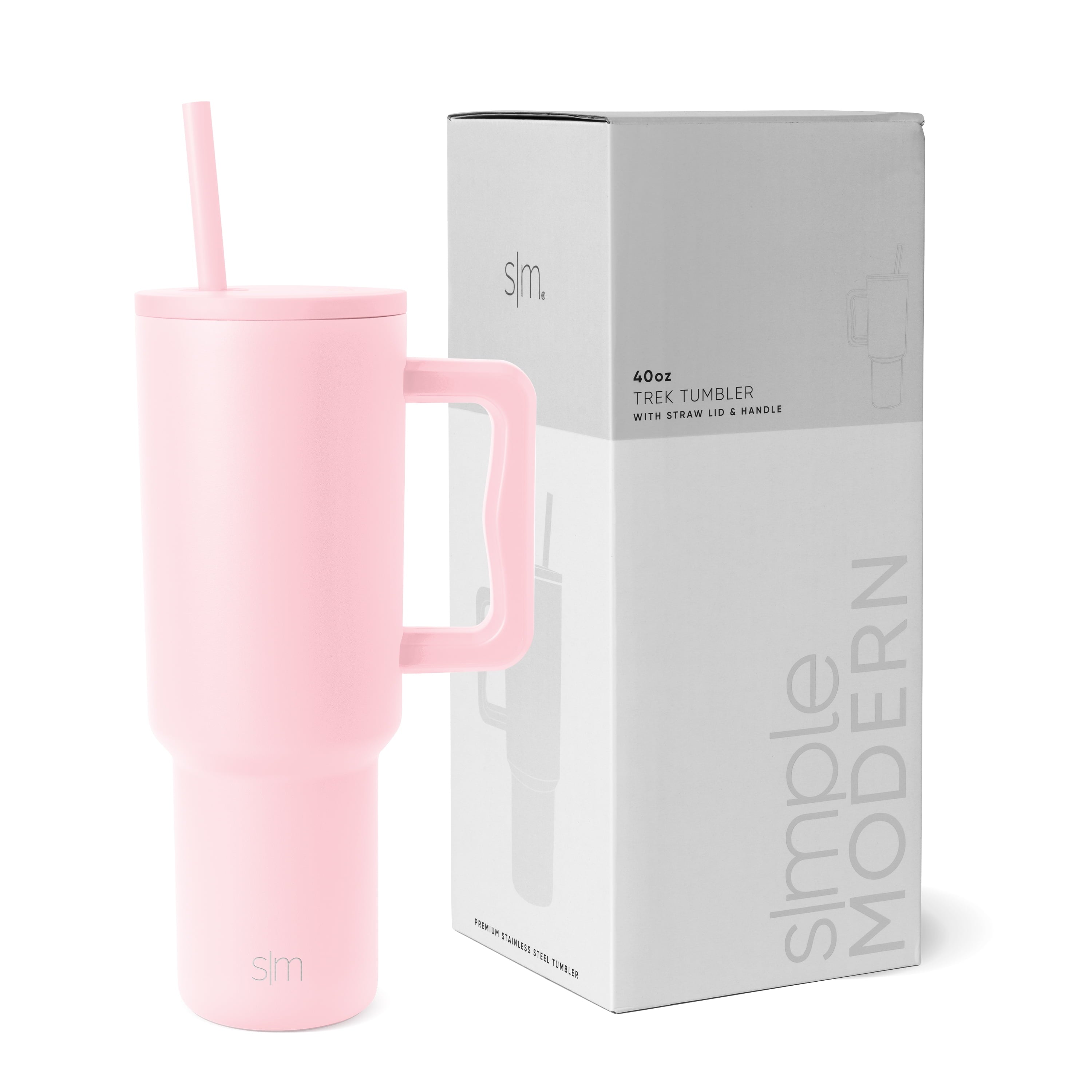 Simple Modern 40 fl oz Insulated Stainless Steel Trek Tumbler with Straw Lid | 80s Mix Edition-VJNG
