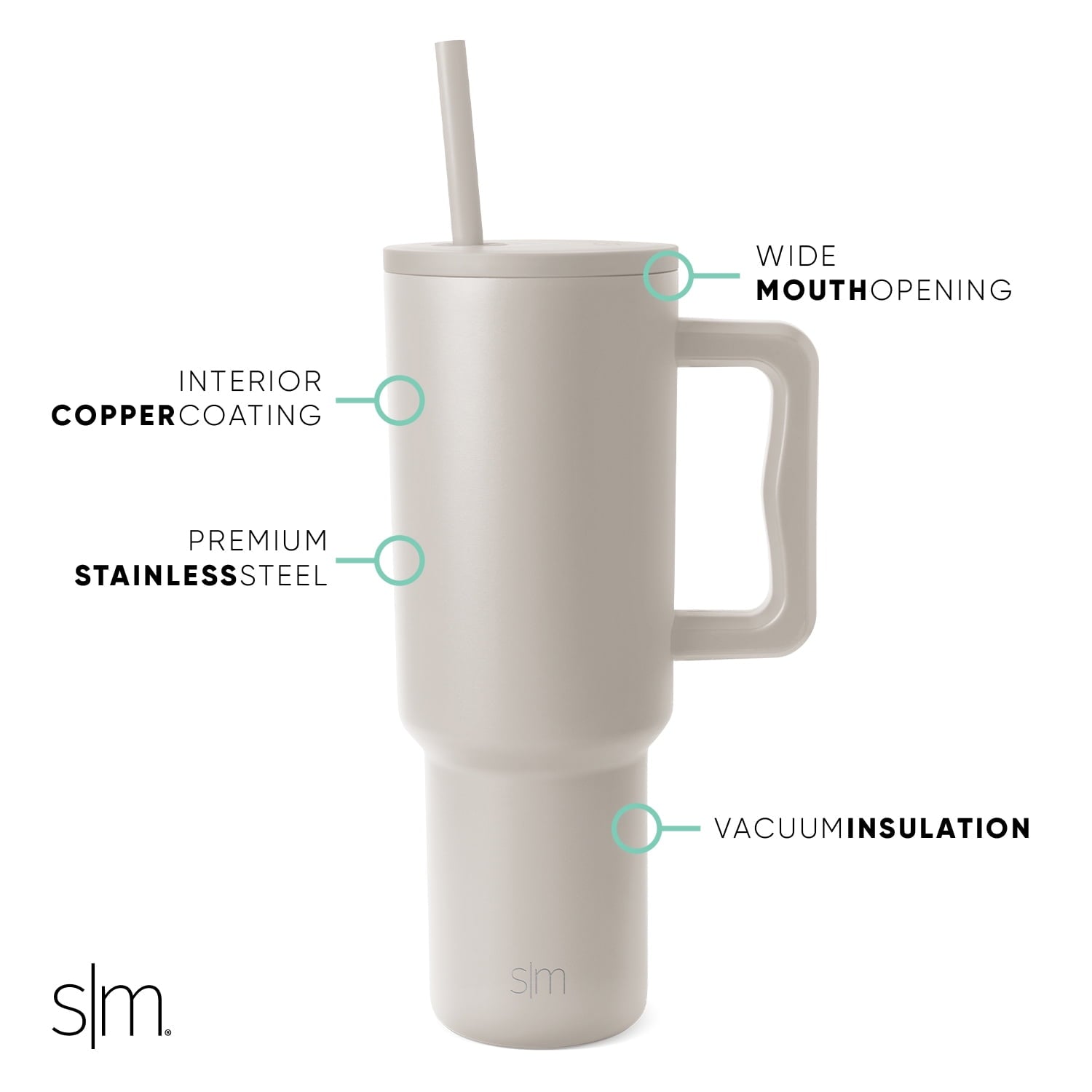 Simple Modern 40 fl oz Insulated Stainless Steel Trek Tumbler with Straw Lid | 80s Mix Edition-VJNG
