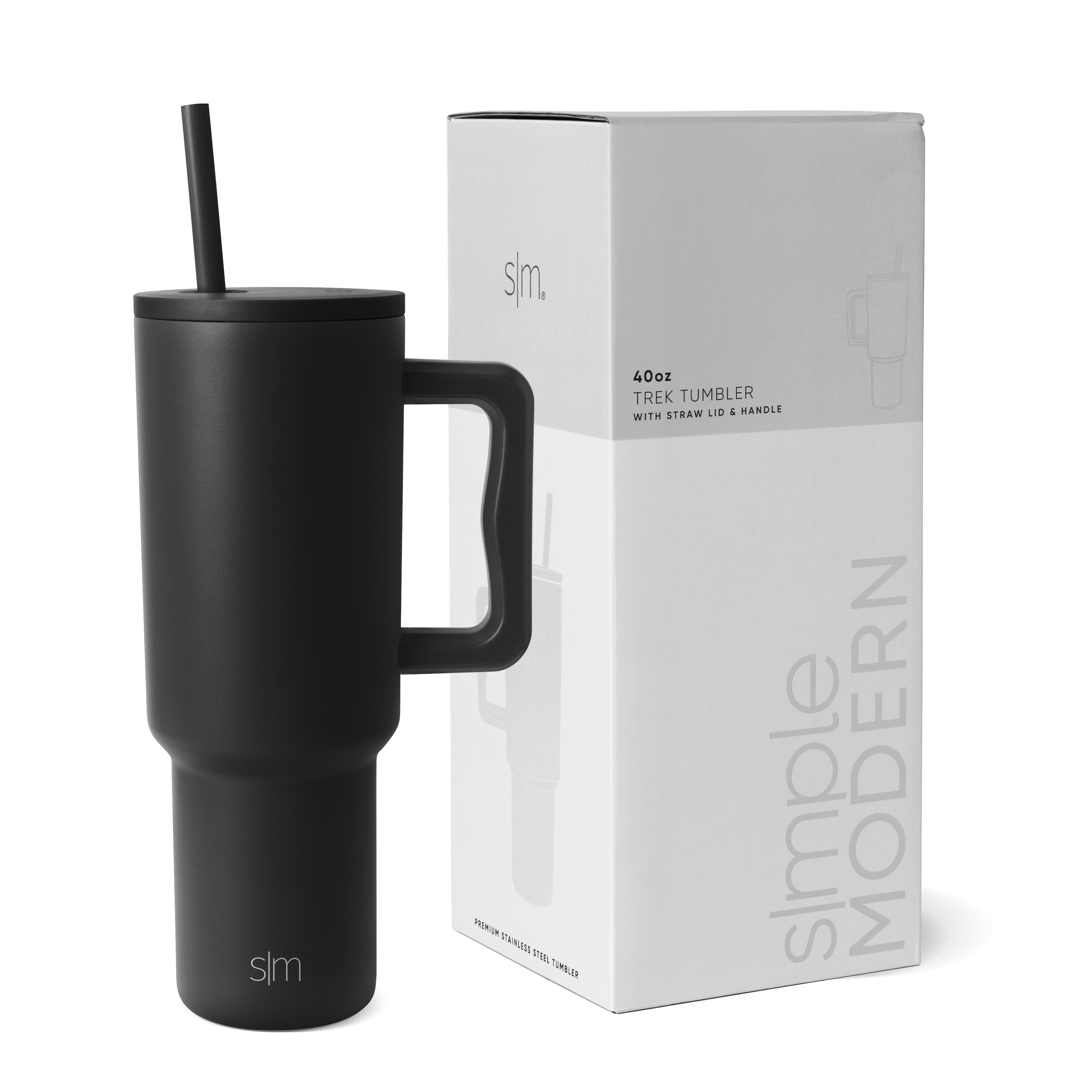 Simple Modern 40 fl oz Insulated Stainless Steel Trek Tumbler with Straw Lid | 80s Mix Edition-VJNG