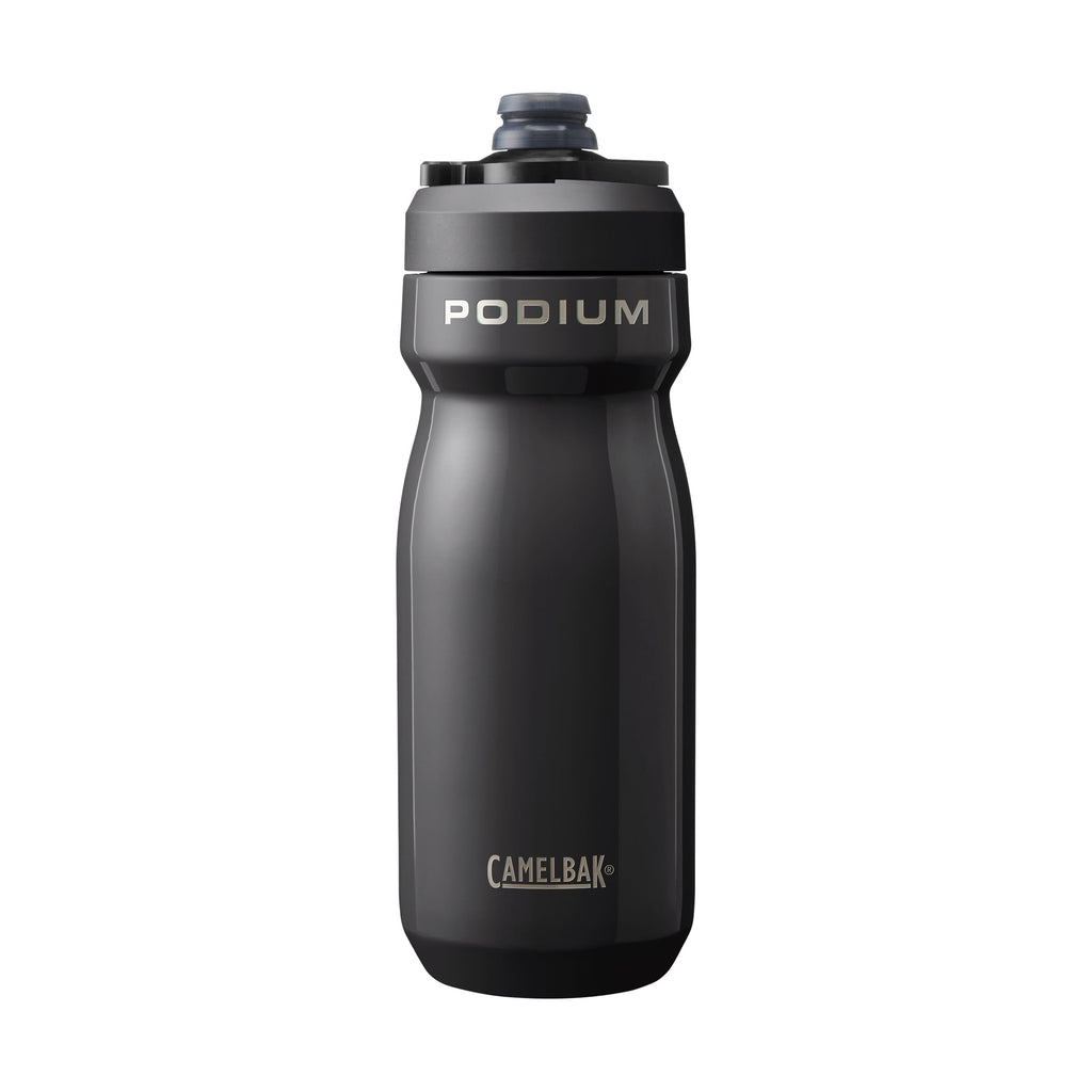 CamelBak Podium 18oz Insulated Stainless Steel Bike Water Bottle, Black Edition-JZDF
