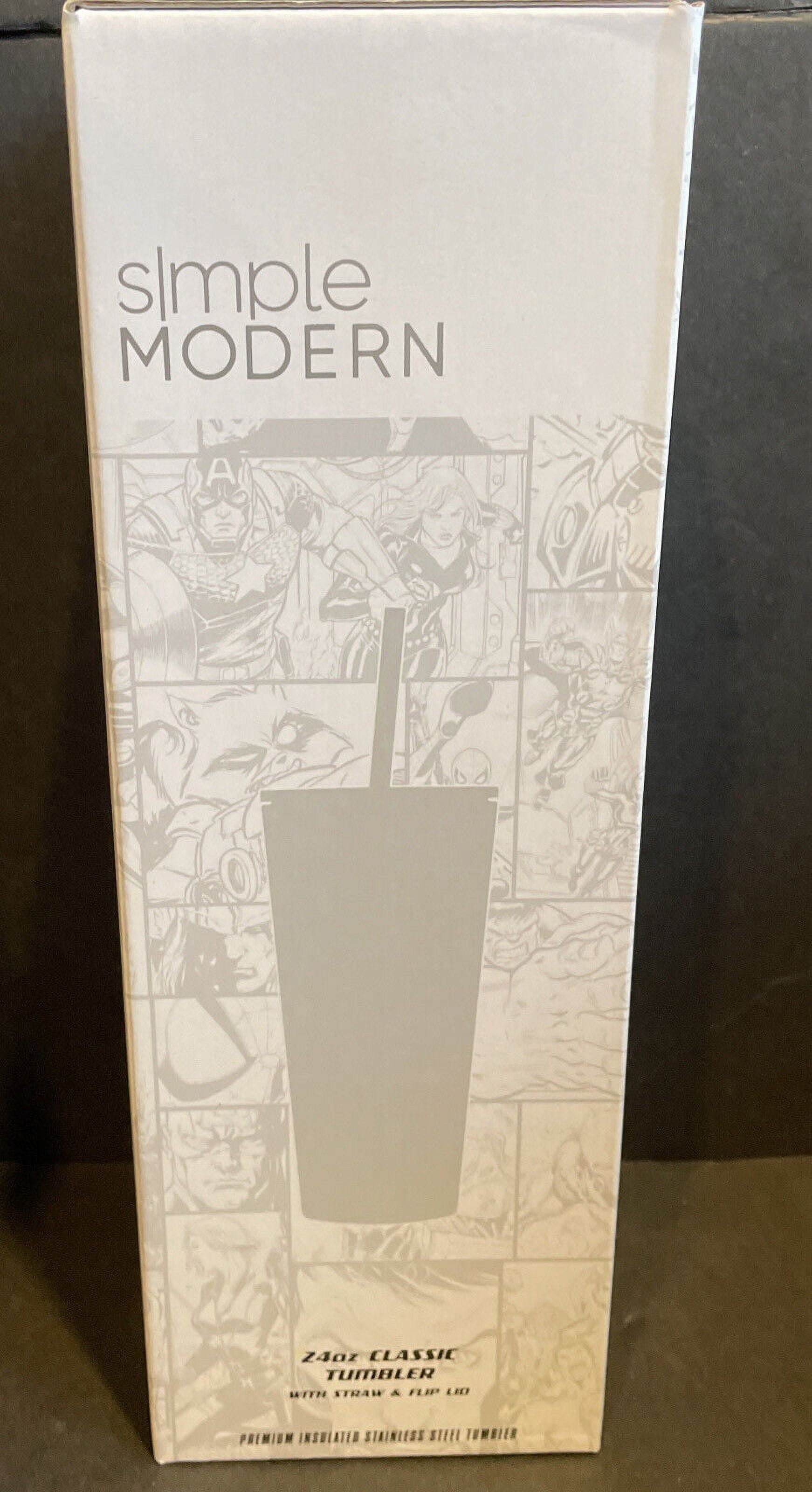 Simple Modern Insulated Iron Man Tony 24oz  Tumbler W/Flip Lid and Straw Lid Edition-3904