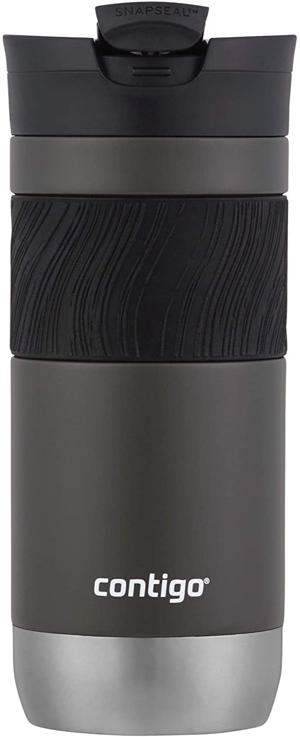 Contigo Byron 2.0 Stainless Steel Travel Mug with SNAPSEAL Lid and Grip, 20 oz, Sake &amp; Blue Corn, 2-Pack Edition-SYD3
