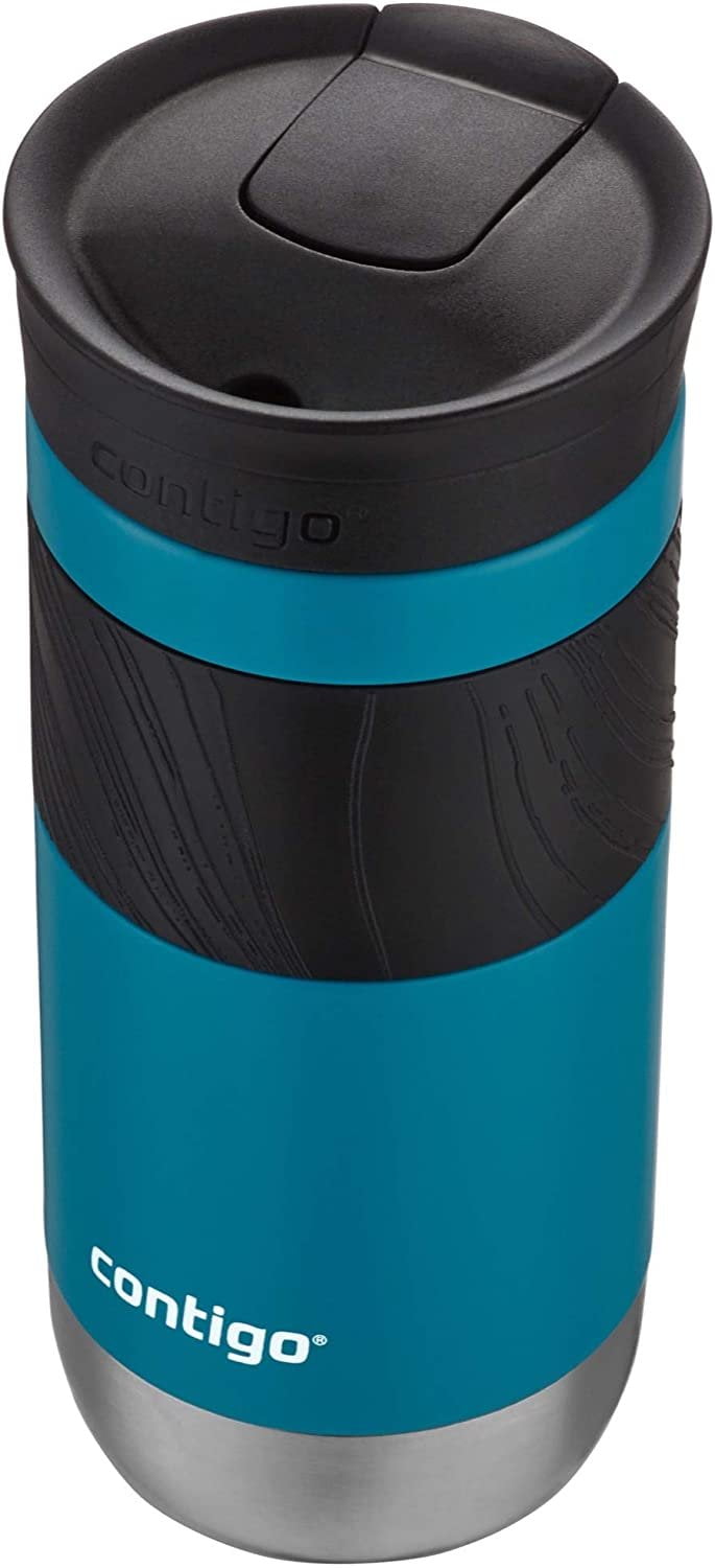 Contigo Byron 2.0 Stainless Steel Travel Mug with SNAPSEAL Lid and Grip, 20 oz, Sake &amp; Blue Corn, 2-Pack Edition-SYD3