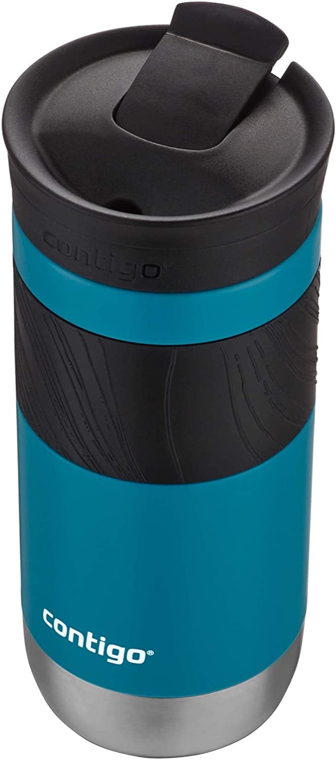 Contigo Byron 2.0 Stainless Steel Travel Mug with SNAPSEAL Lid and Grip, 20 oz, Sake &amp; Blue Corn, 2-Pack Edition-SYD3