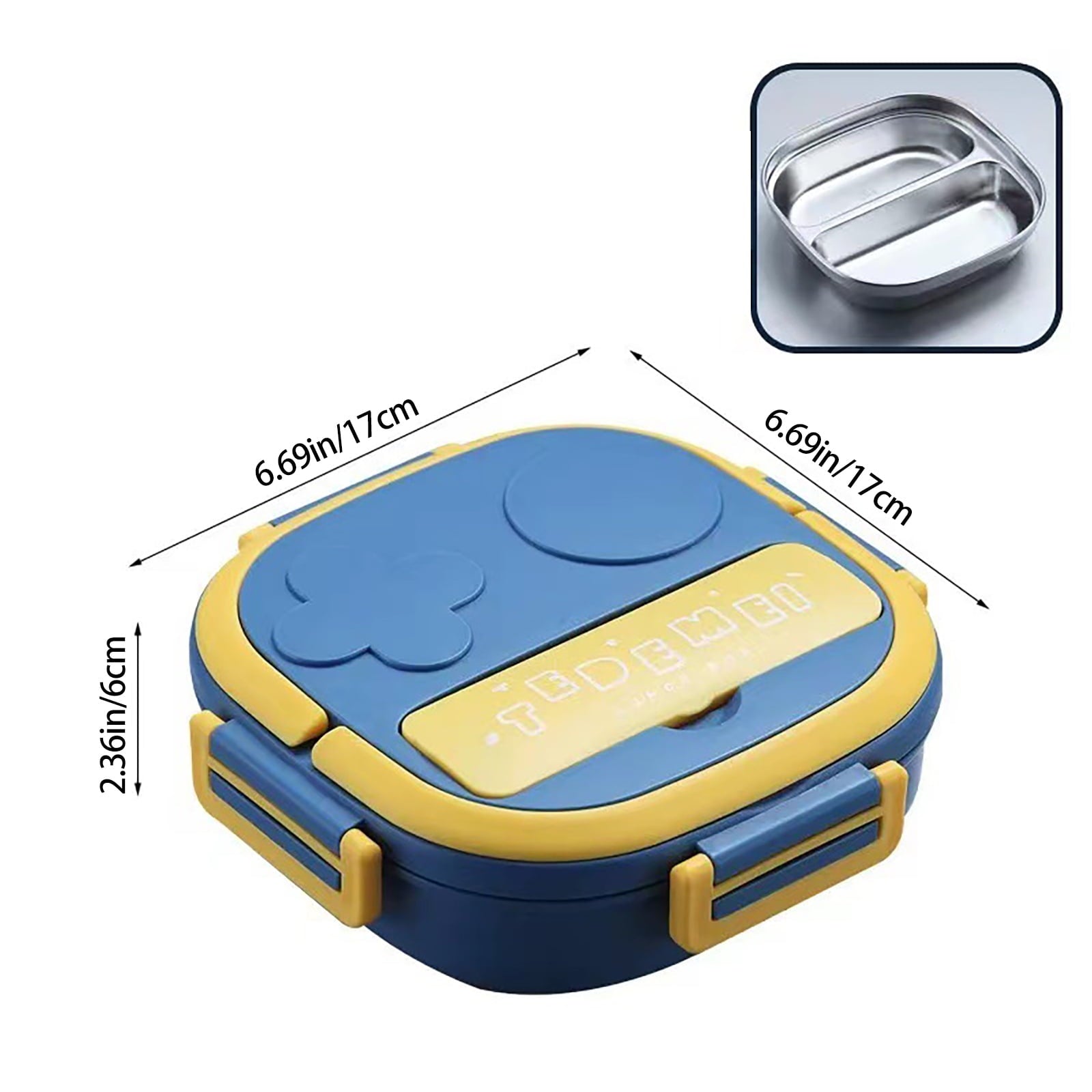 Clearance Items!Ymkly Kitchen Storage,Storage Box,Two Grid Stainless Steel Square Lunch Box ForTravel Office For Girls Boys Portable School Lunch Box Bento Thermal Food ,Contigo Coffee Travel Mug Edition-W6QV