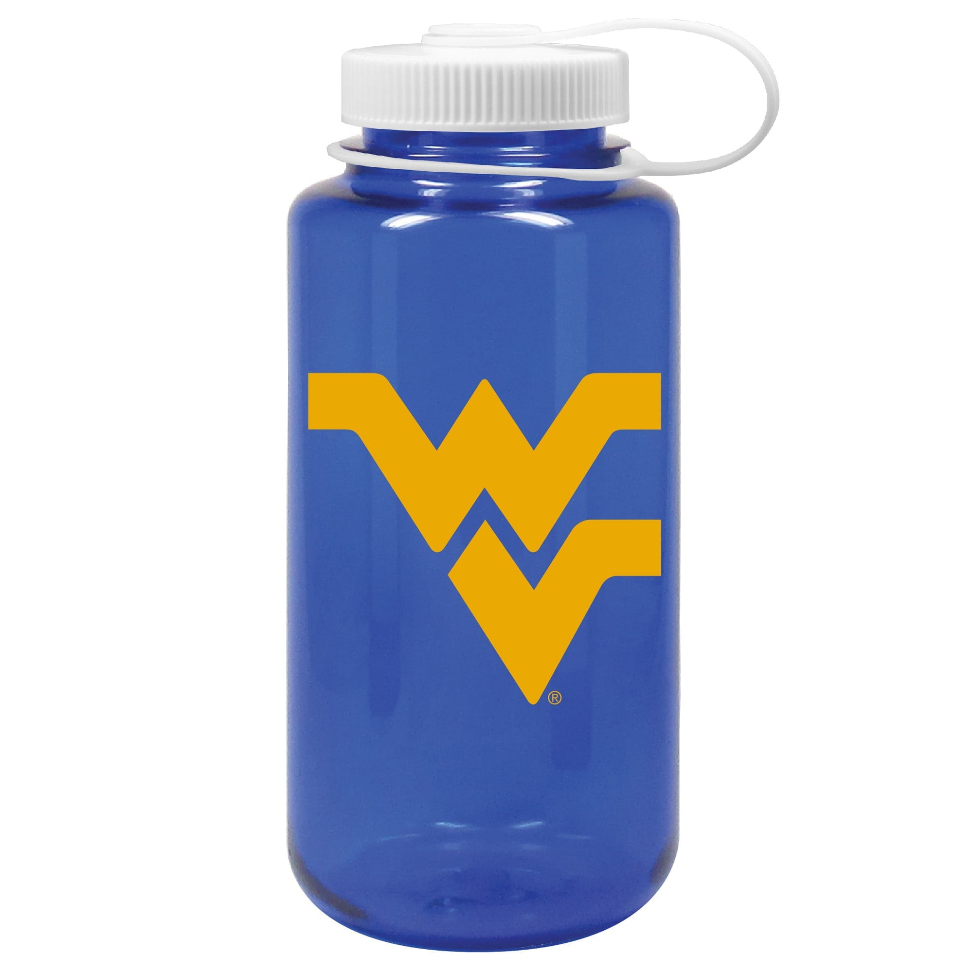Navy West Virginia Mountaineers 32oz. Nalgene Sustainable Wide Mouth Water Bottle Edition-GZPL