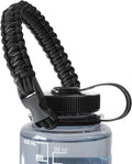 Hydrocord Handle for Nalgene Water Bottles, Fits Wide Mouth Water Bottles, Durable Carrier, Secure Accessories, Compatible with 32oz, 36oz, 48oz Water Bottle (Black) Edition-SL4F