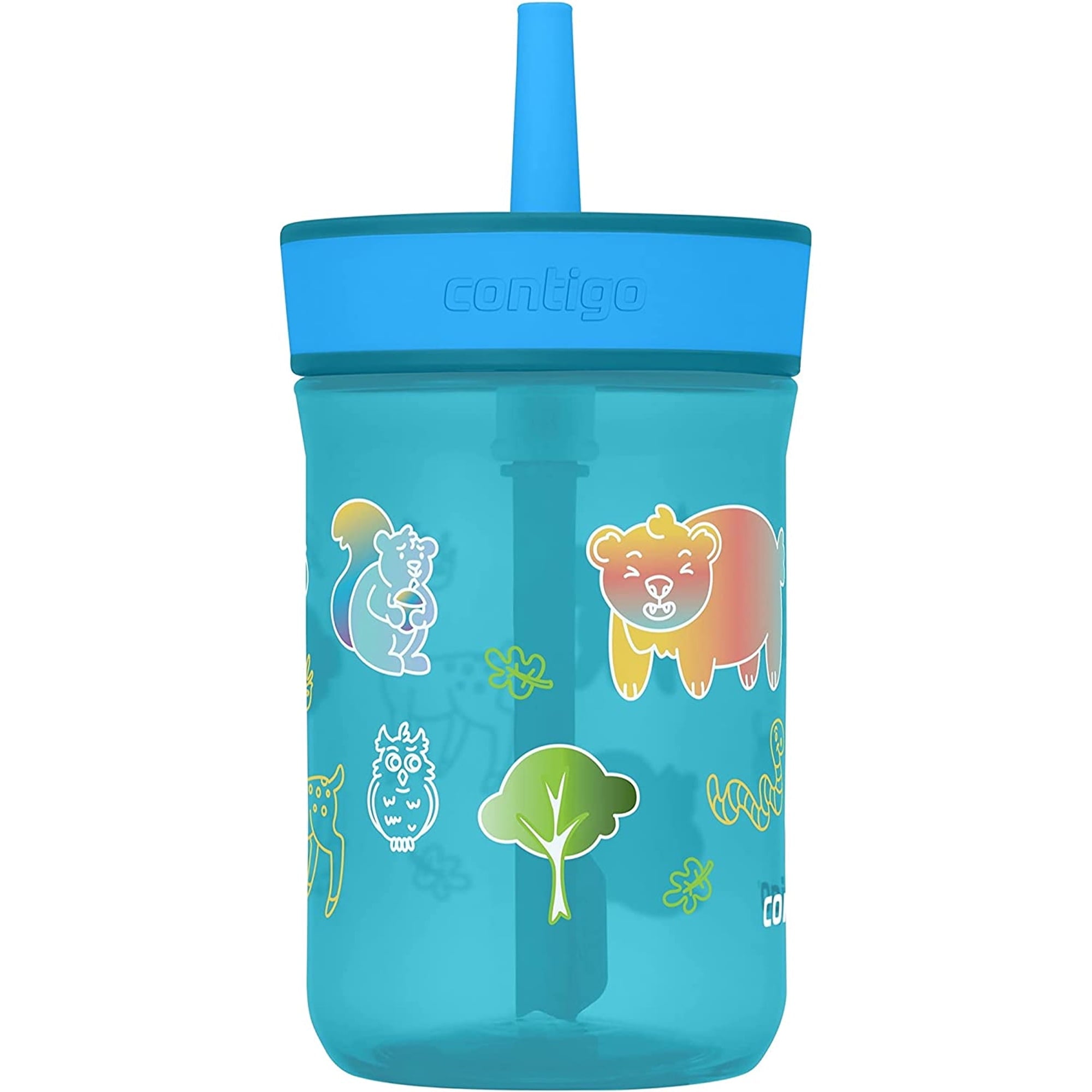 Contigo Kid's 14 oz. Leighton Tumbler with Straw - Juniper/Blue Forest Edition-01LA