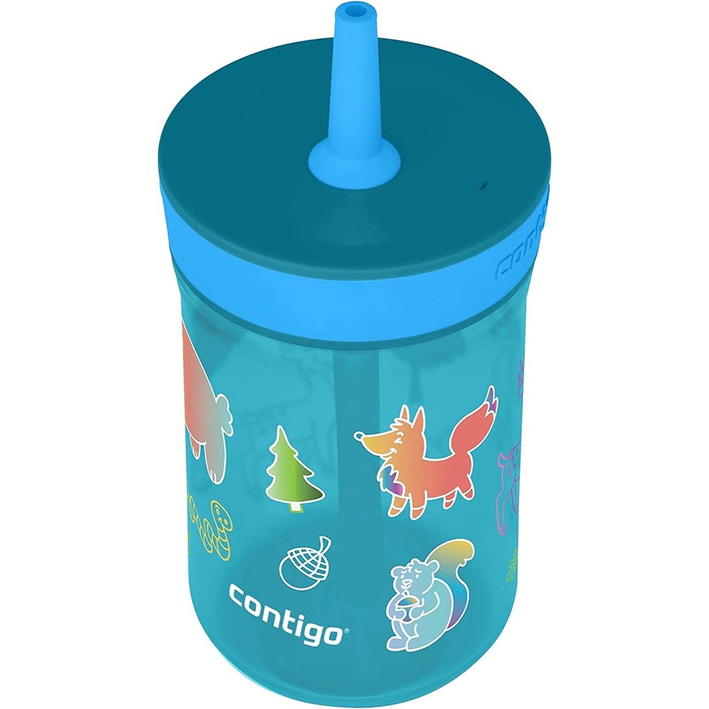 Contigo Kid's 14 oz. Leighton Tumbler with Straw - Juniper/Blue Forest Edition-01LA