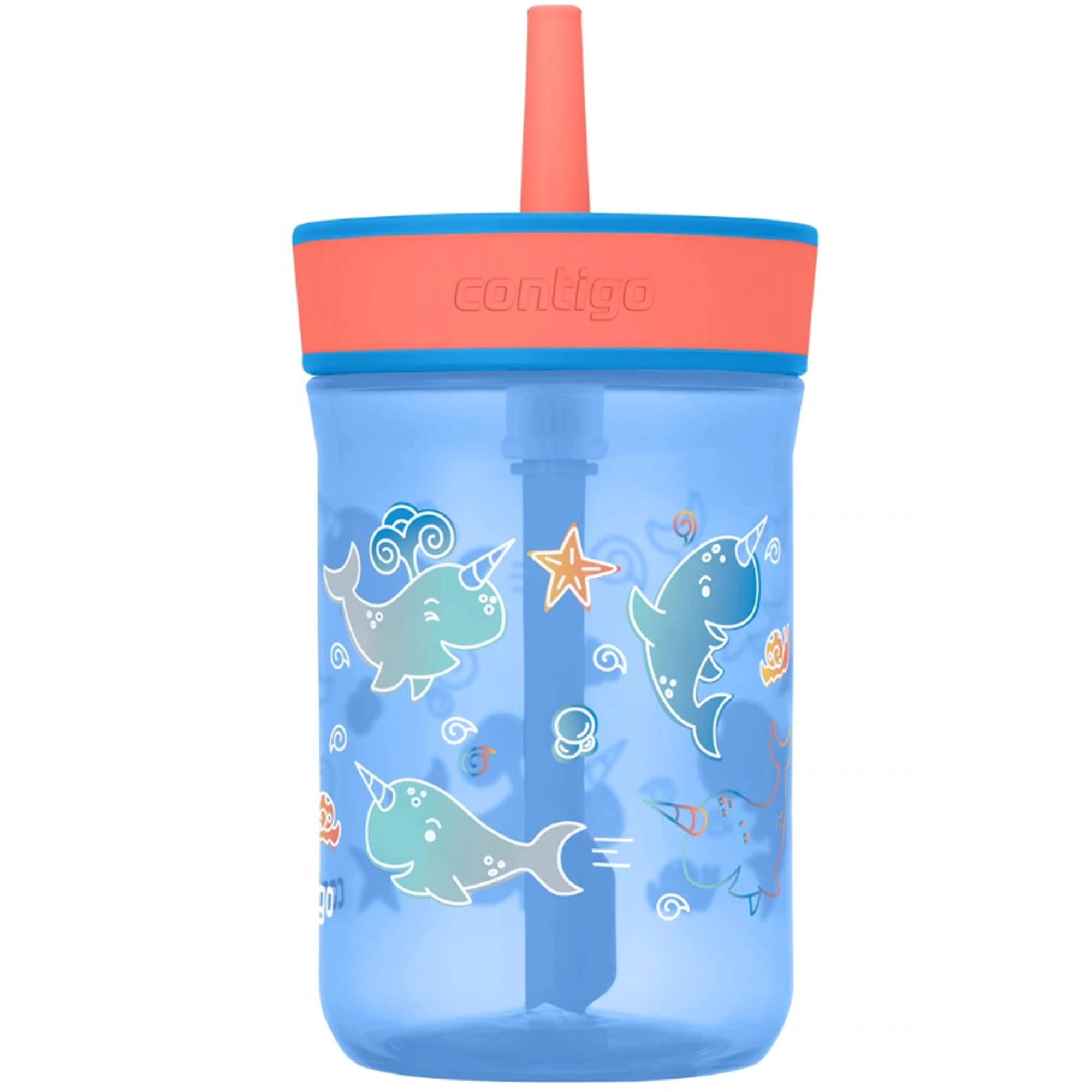 Contigo Kid's 14 oz. Leighton Tumbler with Straw - Juniper/Blue Forest Edition-01LA