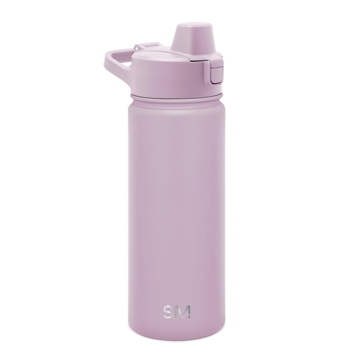 Simple Modern 18 fl oz Insulated Stainless Steel Summit Water Bottle with Covered Silicone Straw Lid | Sweet Taffy Edition-R0X0