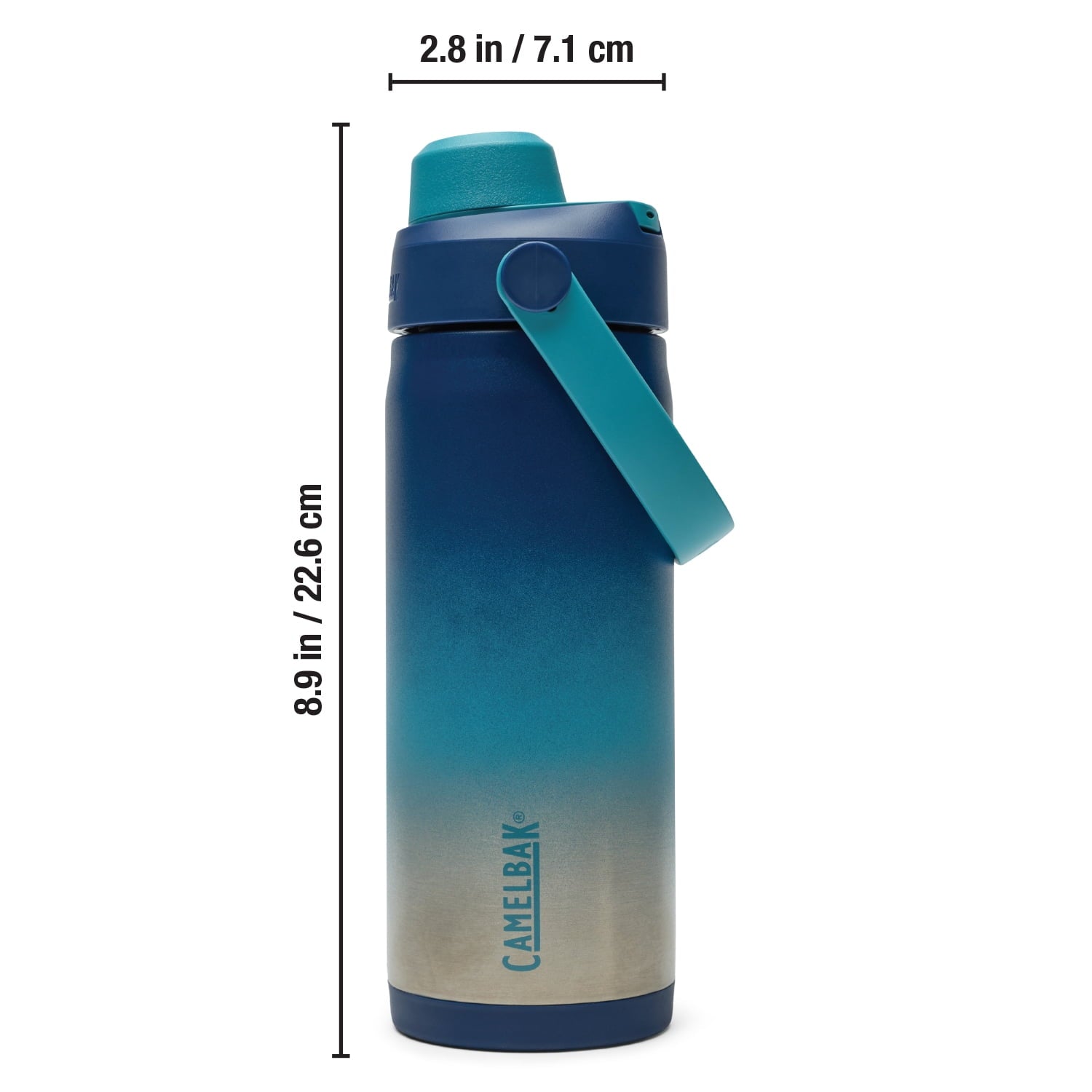 Camelbak Thrive Chug 16oz Stainless Bottle, Blue Haze Edition-UXPH