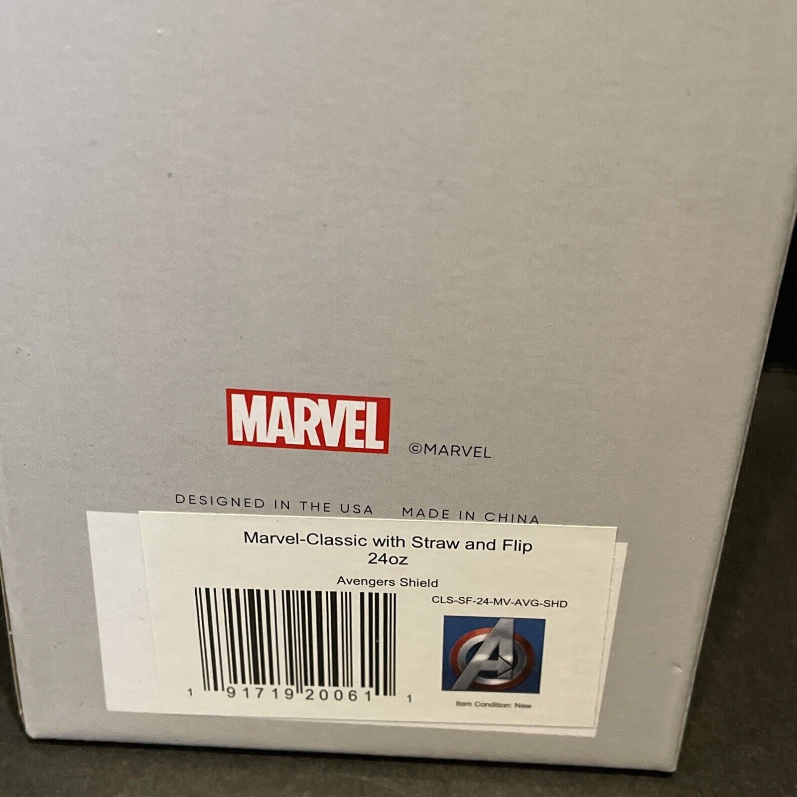 Simple Modern Insulated Avengers Shield 24oz  Tumbler W/Flip Lid and Straw Lid Edition-JX52