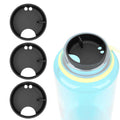 Linkidea 4 Pack Water Bottle Silicone Splashguard Compatible with Nalgene Sustain Wide Mouth 32oz, Anti-Spill Splash Guard for Wide-Necked Bottles with 53mm Opening, Waterbottle Easy Sipper Edition-GXQC