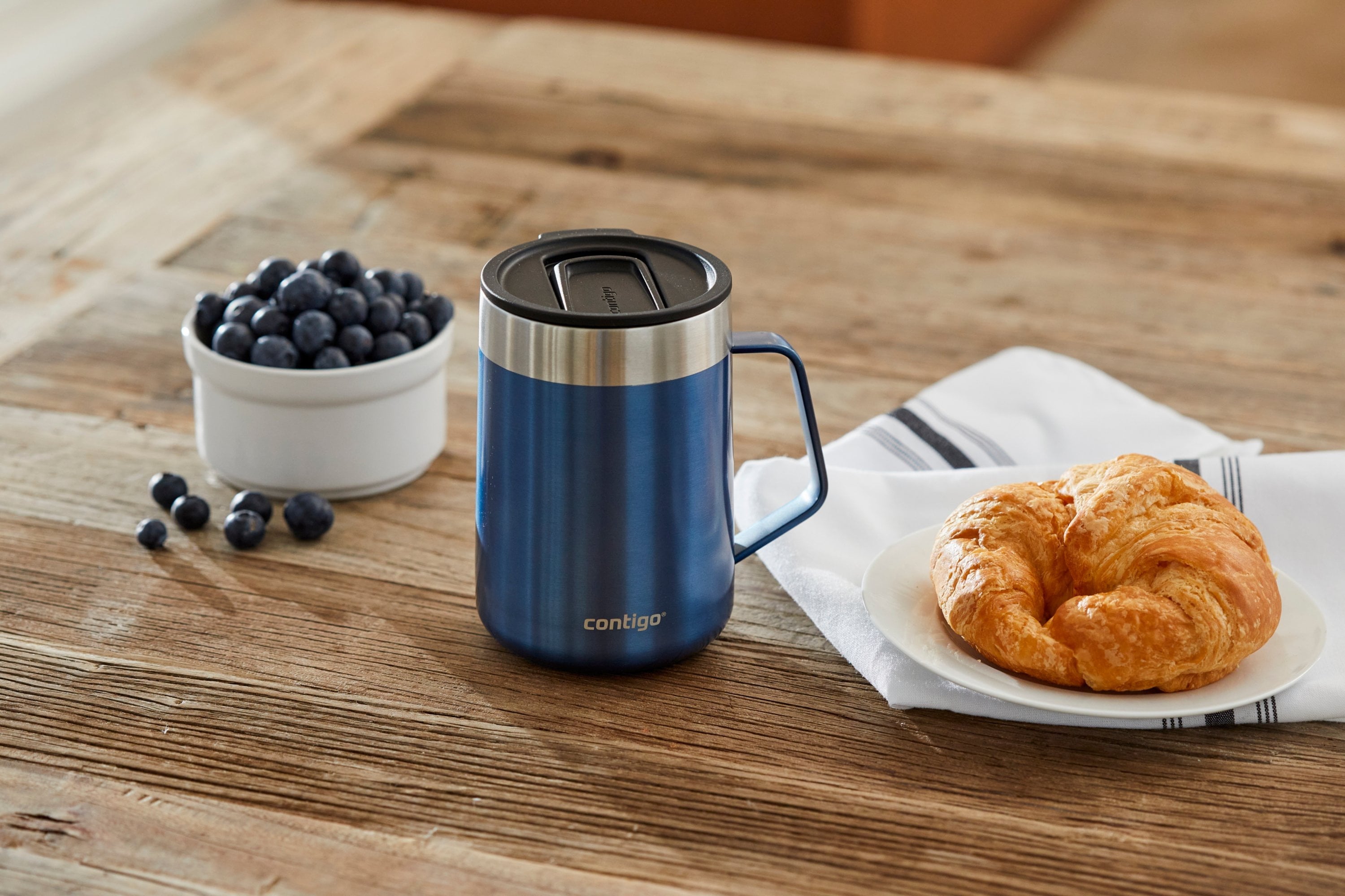 Contigo 14 oz. Streeterville Stainless Steel Mug - Blue Corn Edition-AU7L