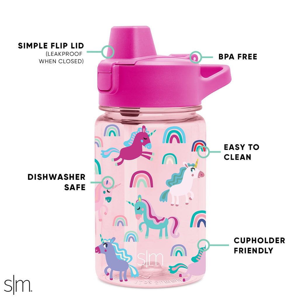 Simple Modern 12 fl oz Reusable Tritan Summit Water Bottle with Silicone Straw Lid | Birthday Cake Edition-VQES