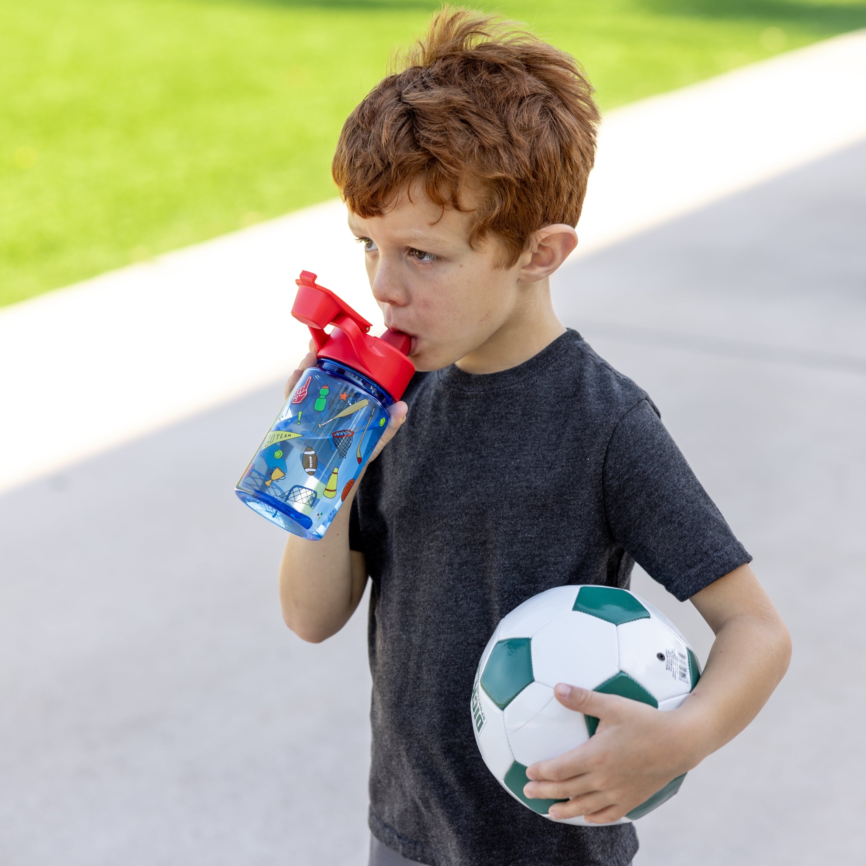 Simple Modern 12 fl oz Reusable Tritan Summit Water Bottle with Silicone Straw Lid | Birthday Cake Edition-VQES