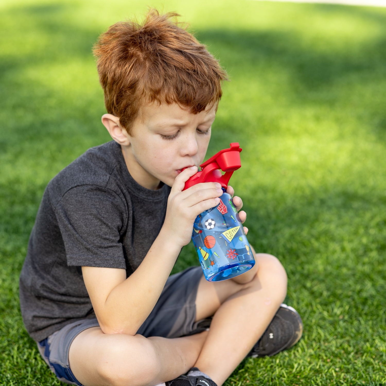 Simple Modern 12 fl oz Reusable Tritan Summit Water Bottle with Silicone Straw Lid | Birthday Cake Edition-VQES