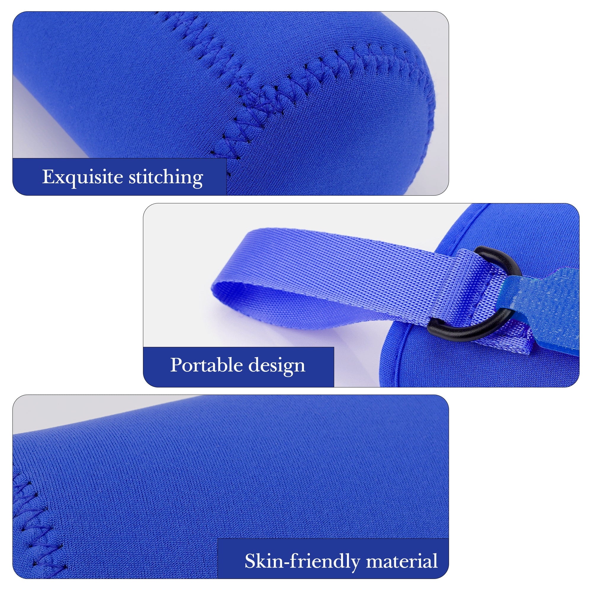 Linkidea Water Bottle Sleeve Compatible with CamelBak Eddy+ Tritan 14oz, Steel 12oz Kids Bottle, Waterbottle Holder Bag with Name Tag, Navy Blue Edition-HCEU