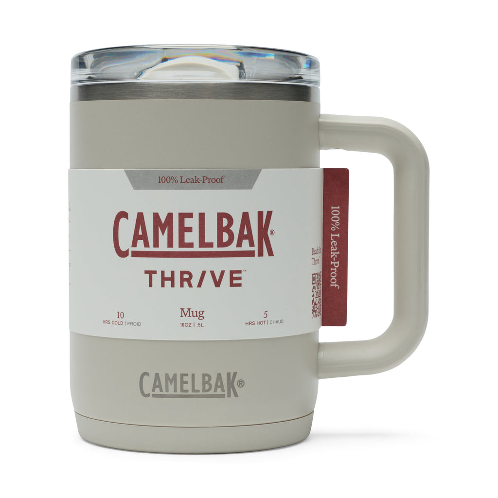CamelBak Thrive 16oz Stainless Steel Leak-Proof Mug, Stone Edition-U0ON
