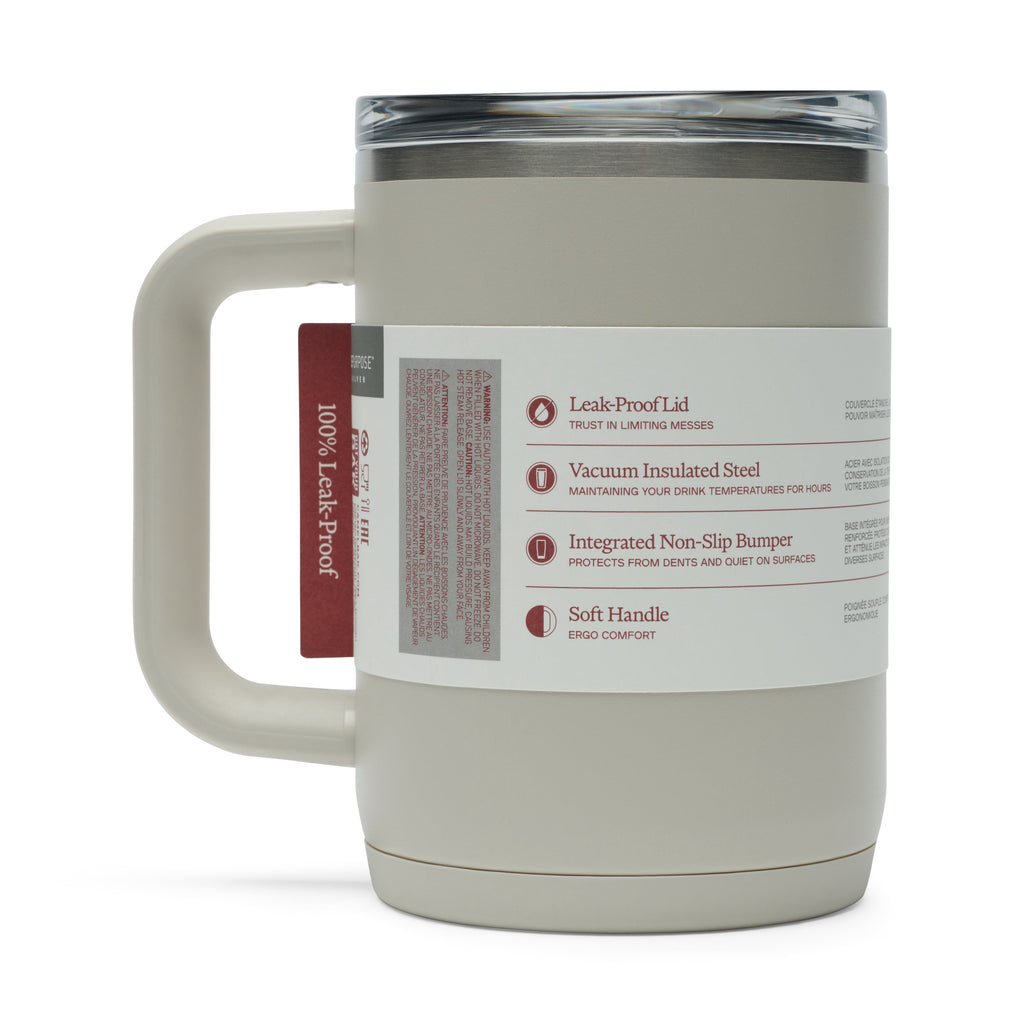 CamelBak Thrive 16oz Stainless Steel Leak-Proof Mug, Stone Edition-U0ON