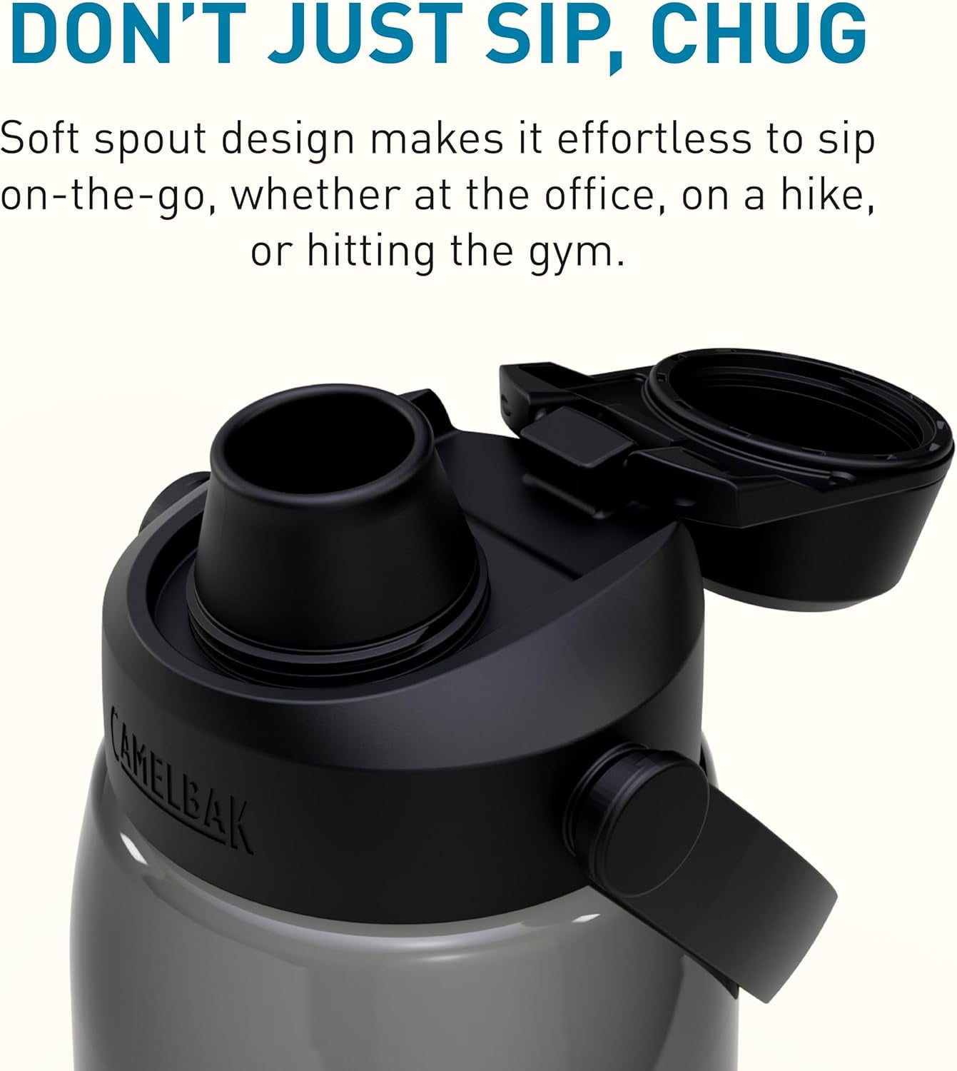Camelbak Thrive Chug Water Bottle 32oz, Charcoal Edition-TPBV