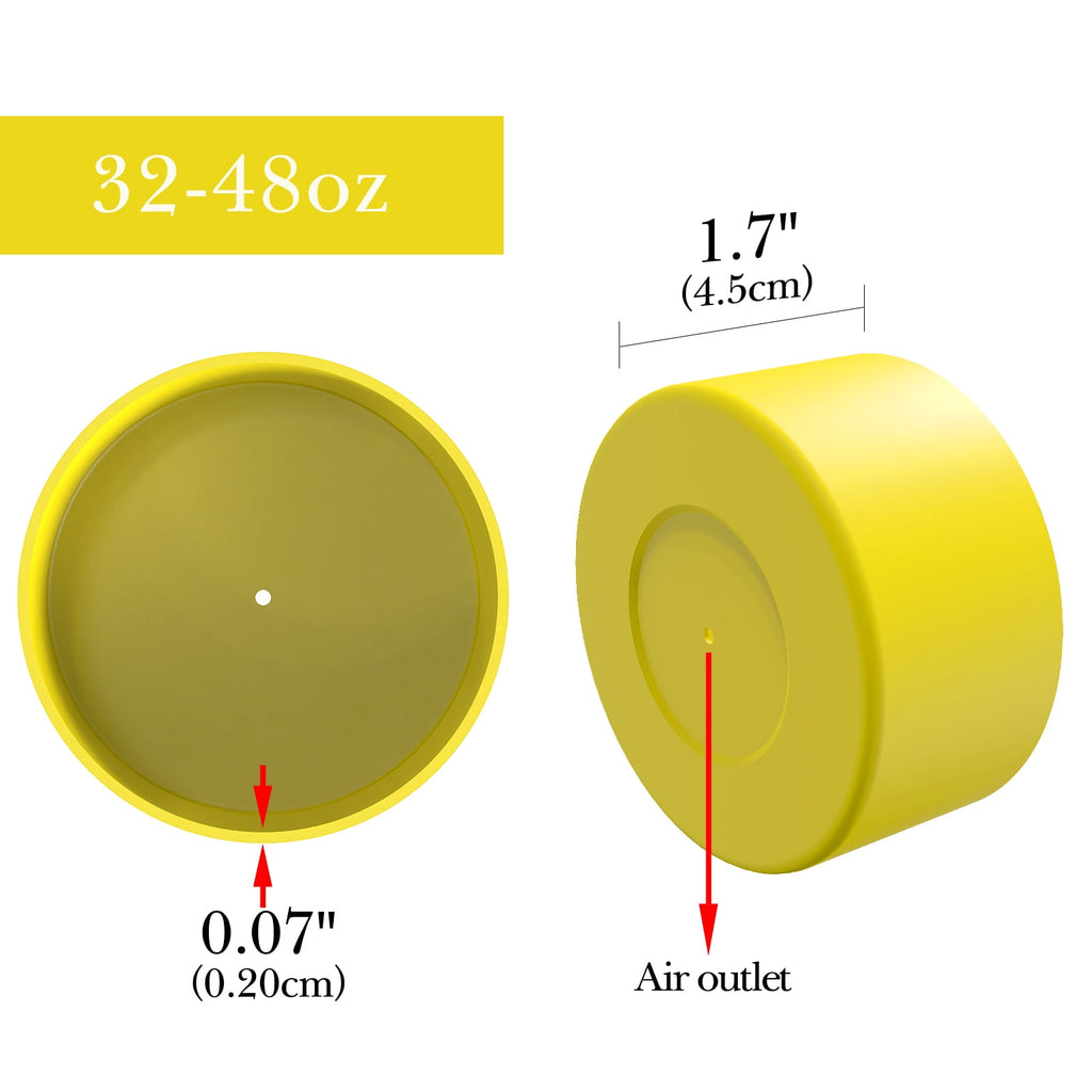 Linkidea 2 Pack Water Bottle Boot Compatible with Nalgene Sustain Wide Mouth 32oz/48oz, Narrow Mouth 32oz, Silicone Anti-Slip Bottle Bottom Bumper Protector (Yellow) Edition-QMY1