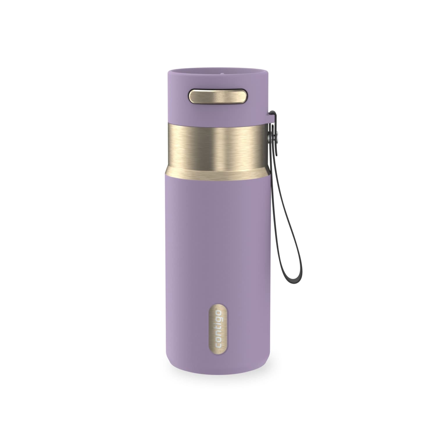 Contigo AutoSeal 16 oz Leakproof Water Bottle with Carrying Strap Edition-SMWH