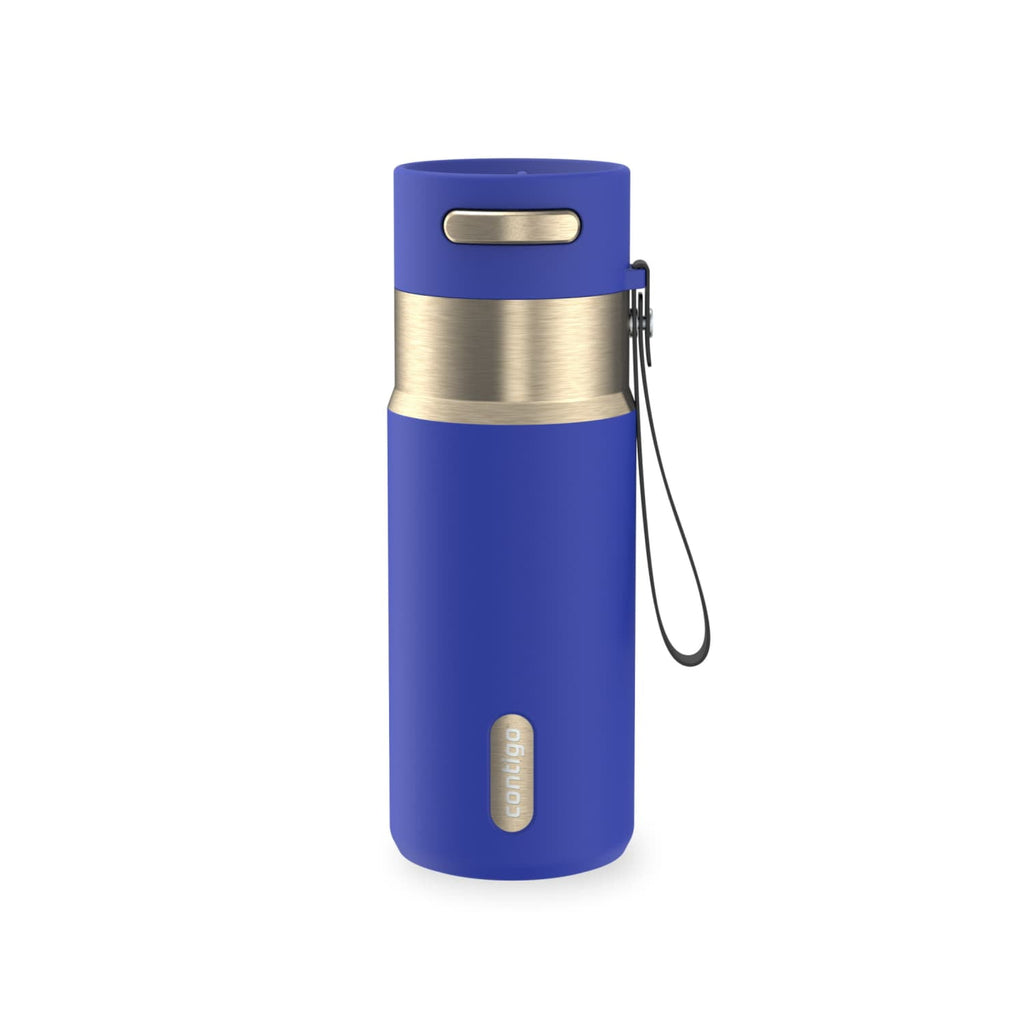 Contigo AutoSeal 16 oz Leakproof Water Bottle with Carrying Strap Edition-SMWH