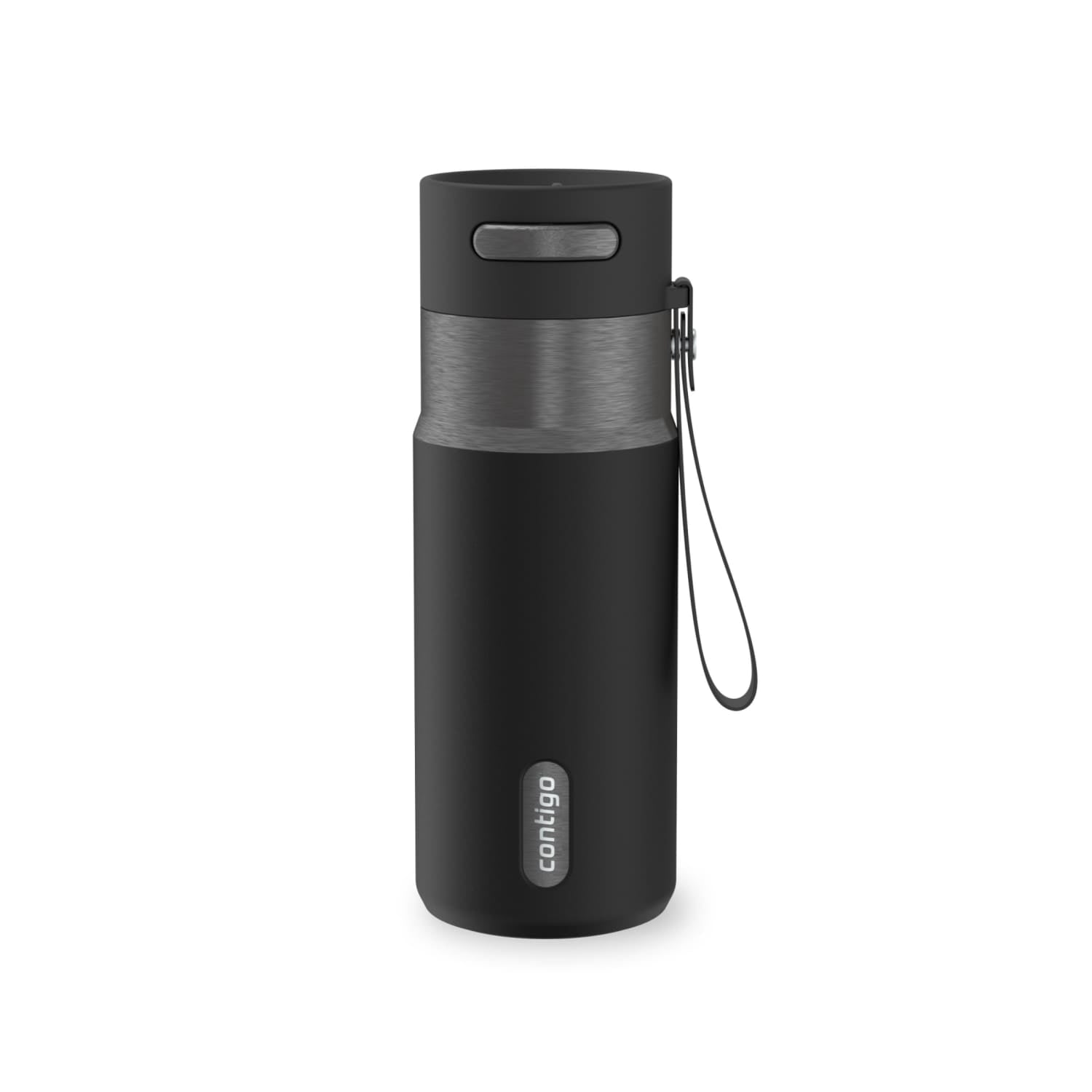 Contigo AutoSeal 16 oz Leakproof Water Bottle with Carrying Strap Edition-SMWH
