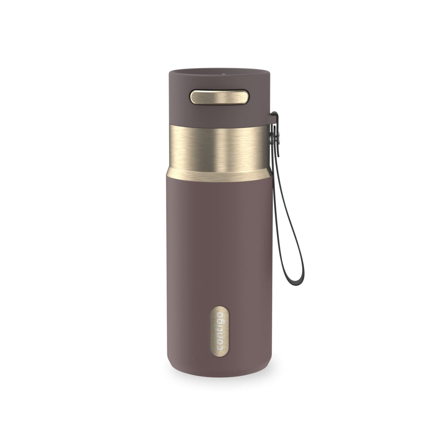 Contigo AutoSeal 16 oz Leakproof Water Bottle with Carrying Strap Edition-SMWH