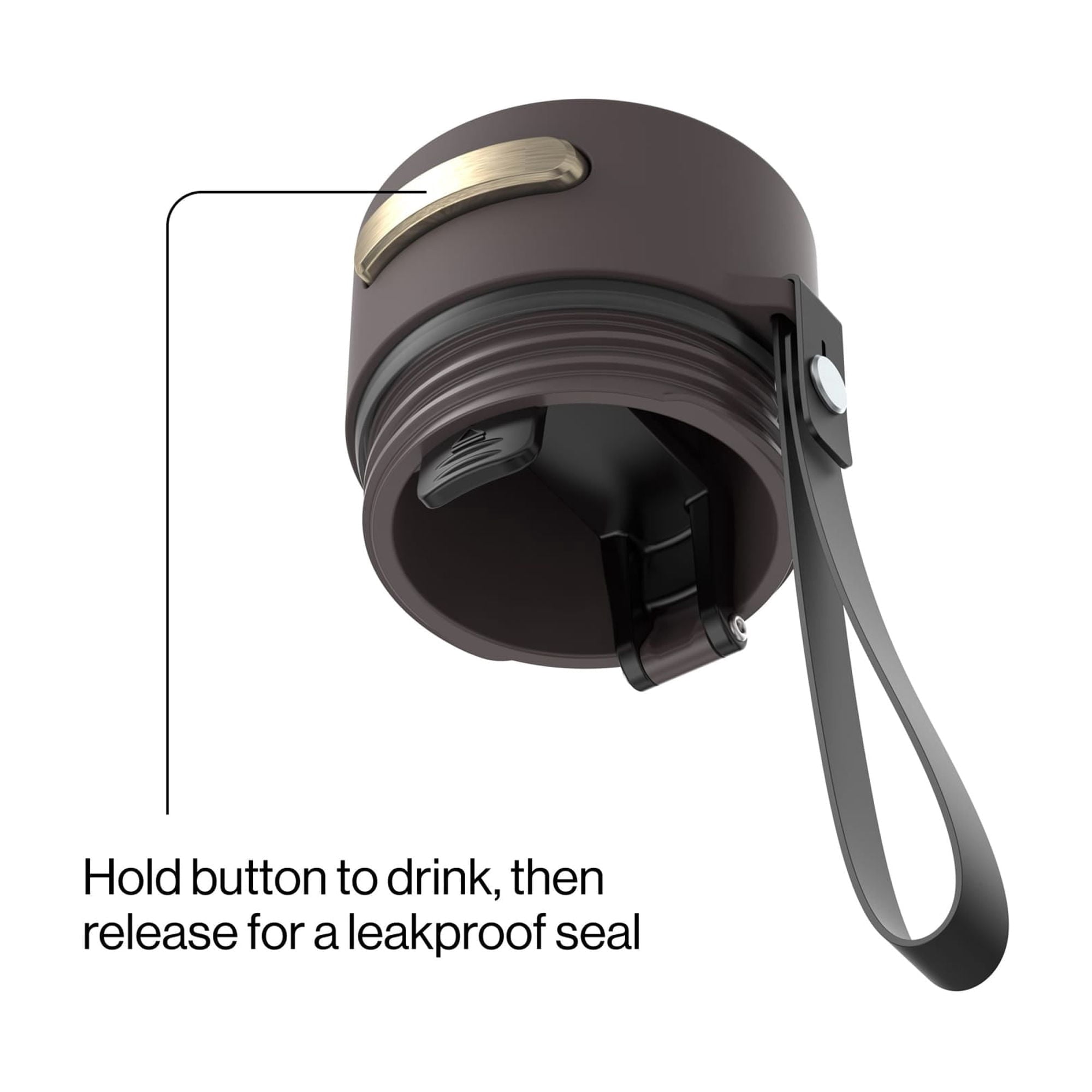 Contigo AutoSeal 16 oz Leakproof Water Bottle with Carrying Strap Edition-SMWH