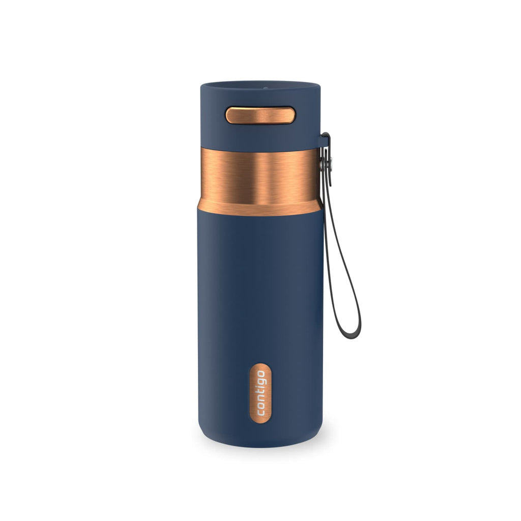 Contigo AutoSeal 16 oz Leakproof Water Bottle with Carrying Strap Edition-SMWH