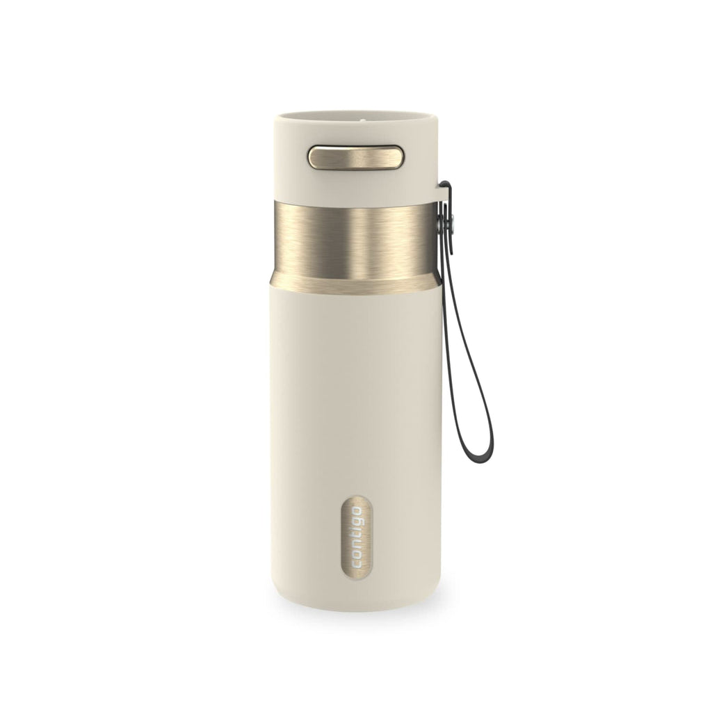 Contigo AutoSeal 16 oz Leakproof Water Bottle with Carrying Strap Edition-SMWH