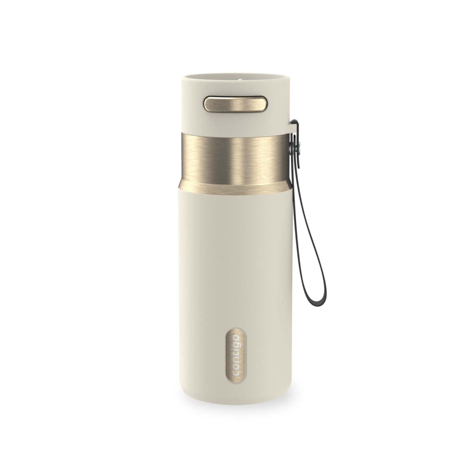 Contigo AutoSeal 16 oz Leakproof Water Bottle with Carrying Strap Edition-SMWH