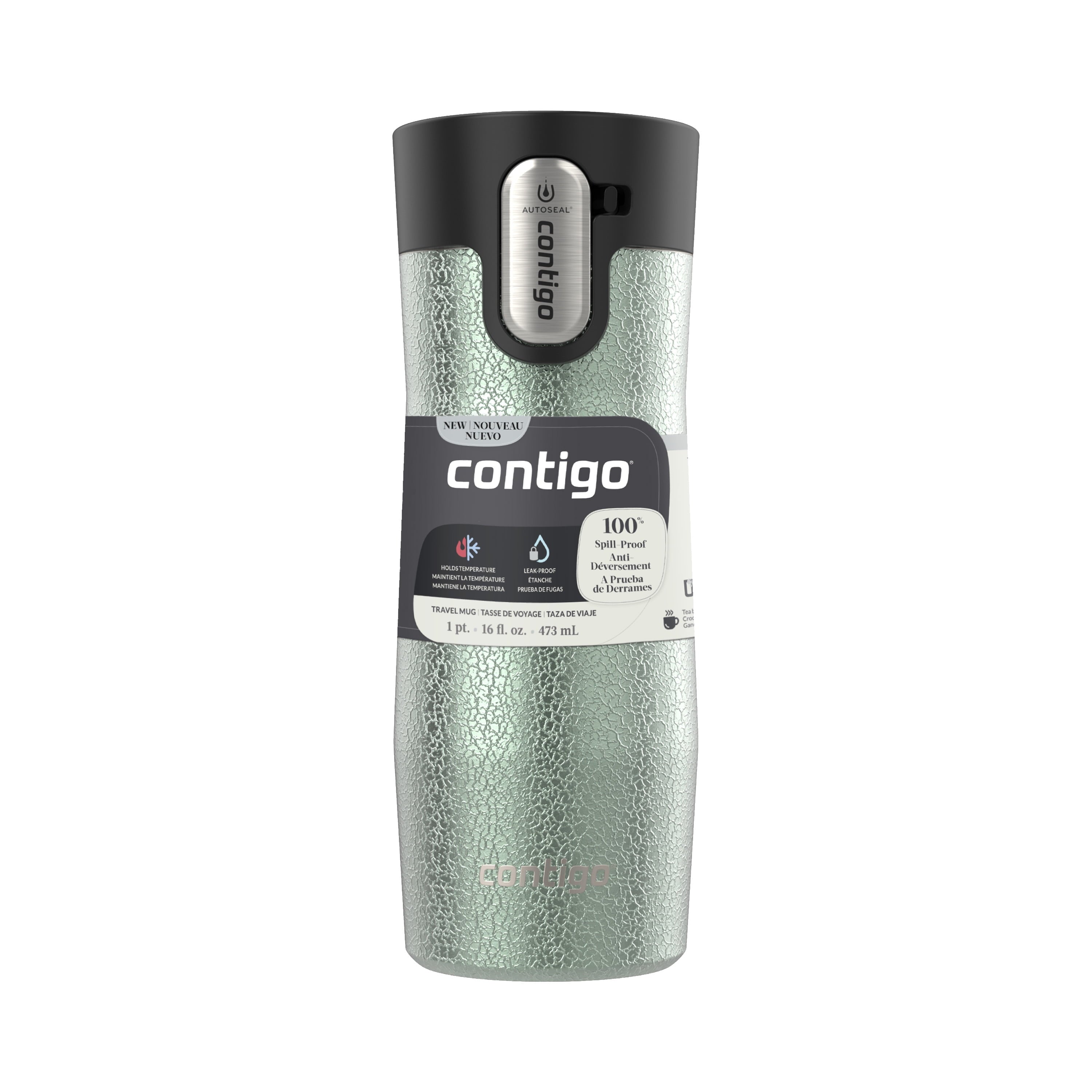 Contigo AUTOSEAL West Loop Vacuum-Insulated Stainless Steel Travel Mug with Easy-Clean Lid, 16 oz Edition-IJAW