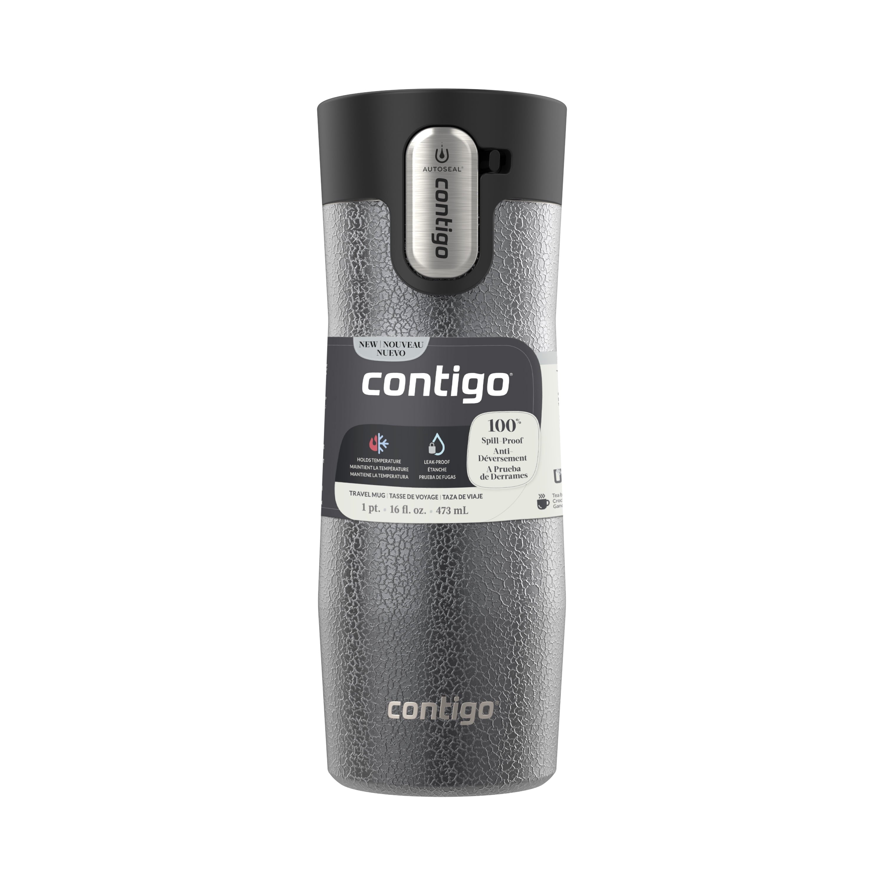Contigo AUTOSEAL West Loop Vacuum-Insulated Stainless Steel Travel Mug with Easy-Clean Lid, 16 oz Edition-IJAW