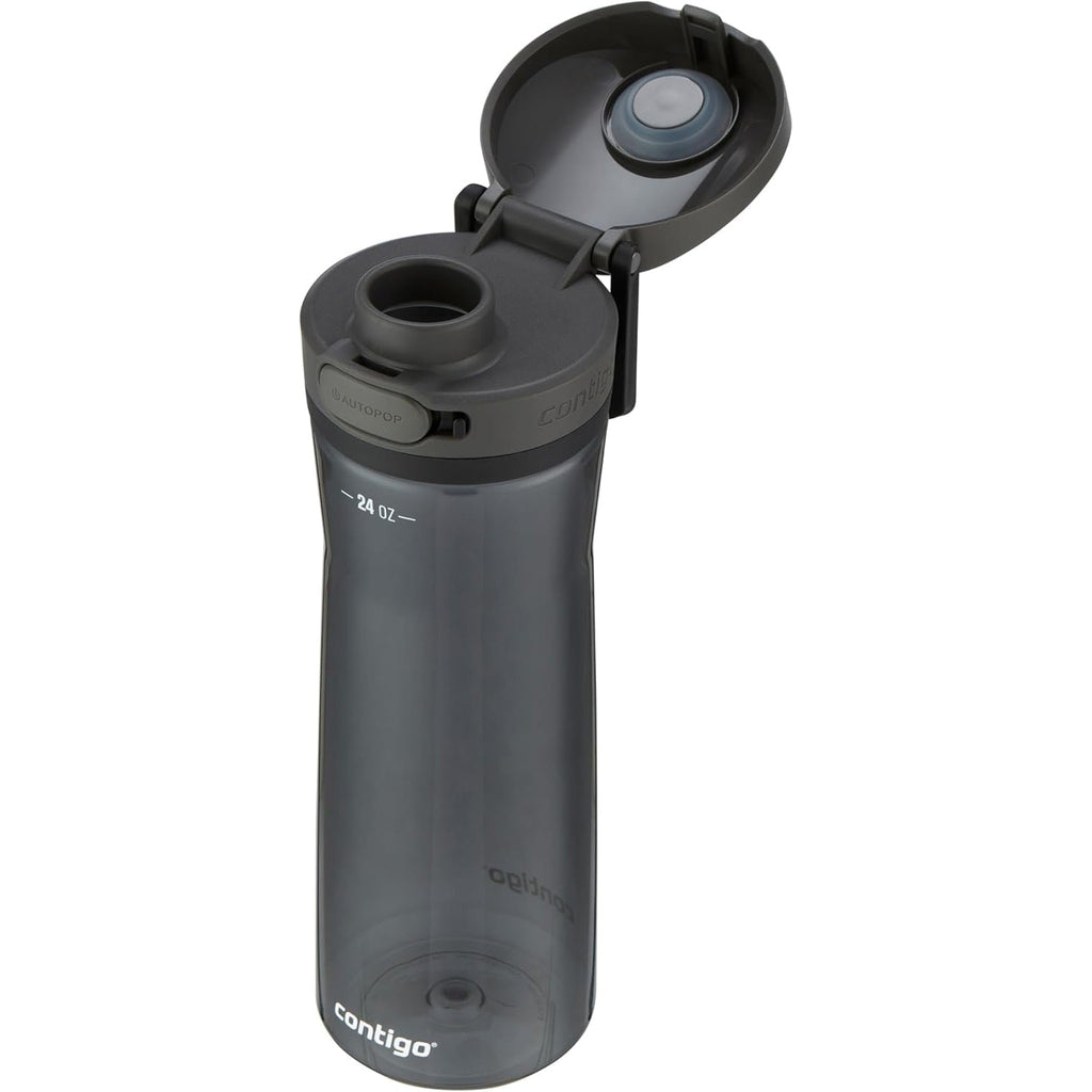 Contigo - Water Bottle with Leak-Proof and Locking Lid, BPA Free, 709ml Capacity, Black Edition-N1KX