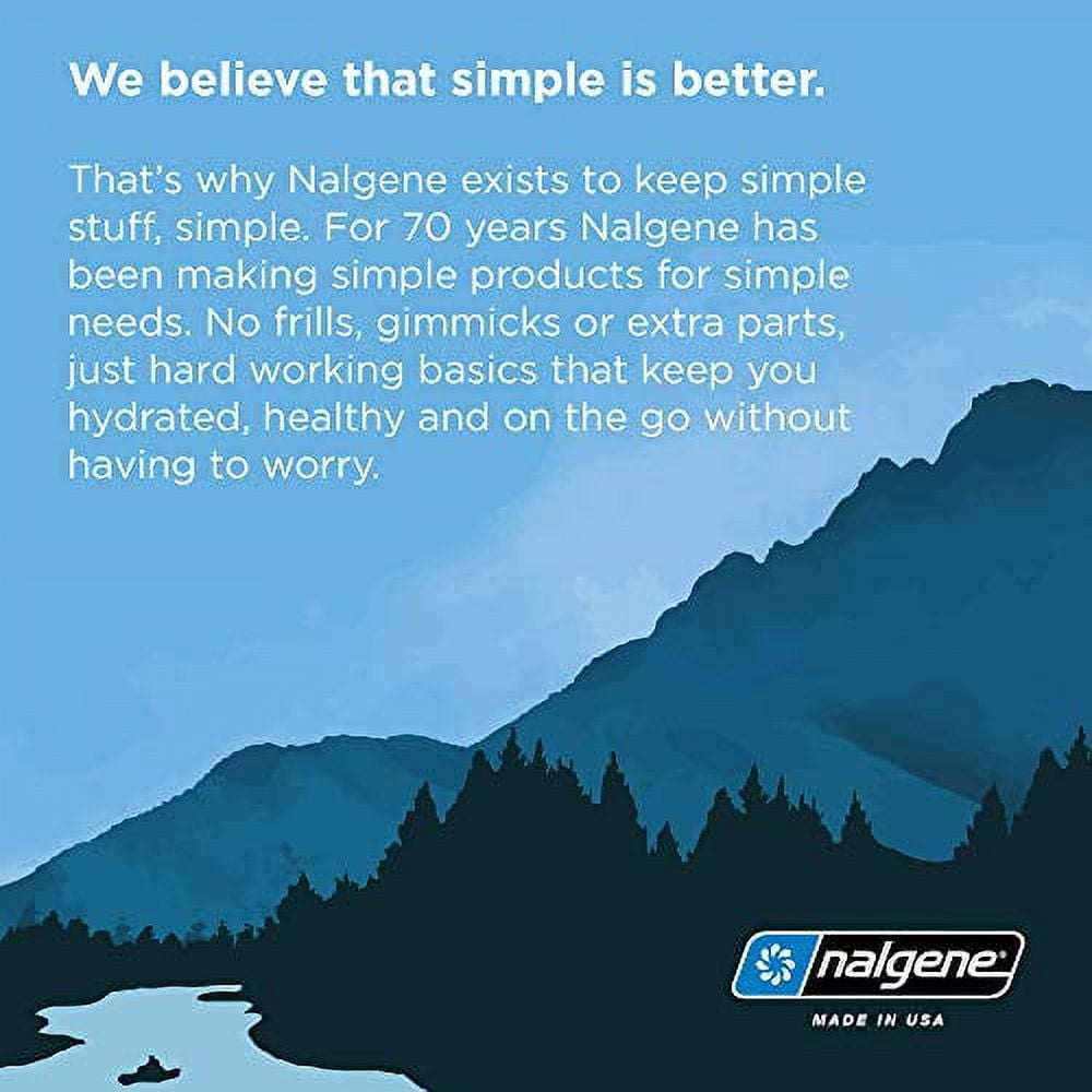 Nalgene Tritan OTF Water Bottle: 24oz, Glacial Blue Edition-5VTS
