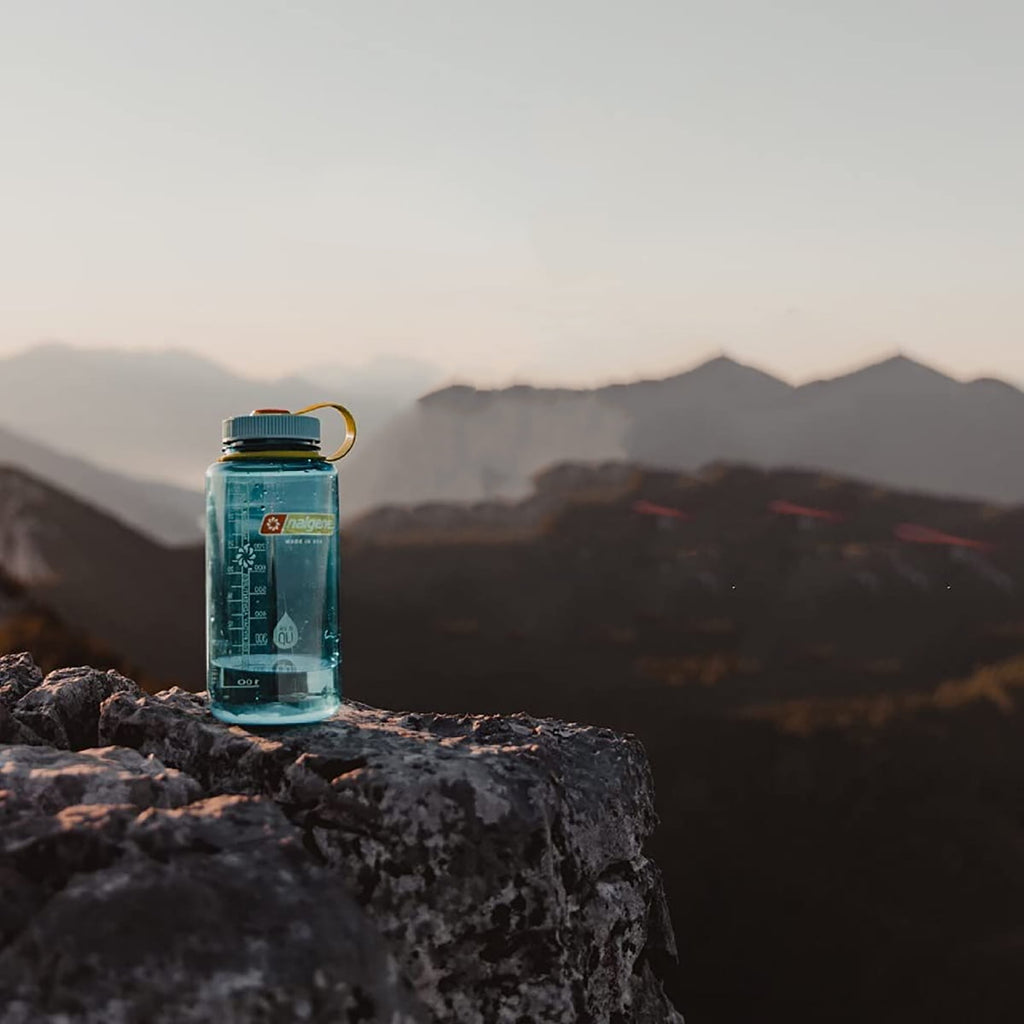 Nalgene Tritan OTF Water Bottle: 24oz, Glacial Blue Edition-5VTS