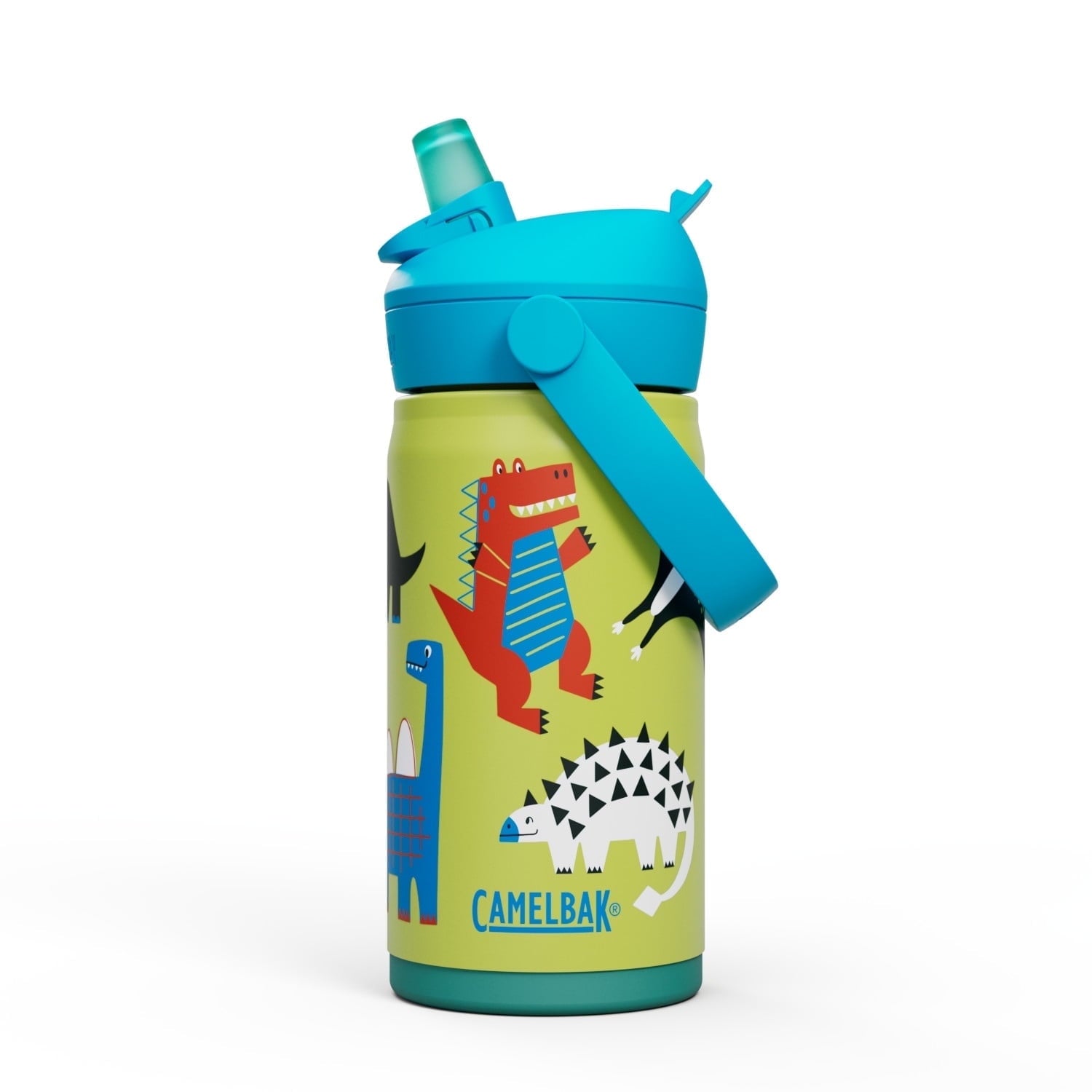 Camelbak Thrive™ Flip Straw Kids Stainless 12oz Water Bottle, Dino Jam Edition-YVJR