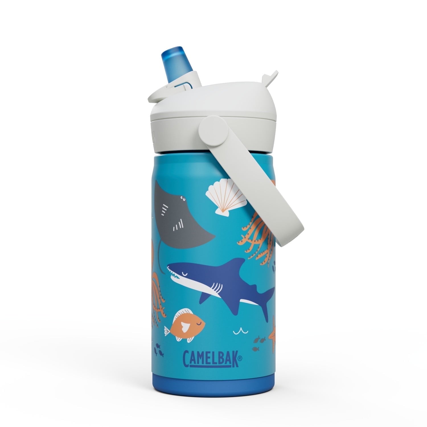 Camelbak Thrive™ Flip Straw Kids Stainless 12oz Water Bottle, Dino Jam Edition-YVJR