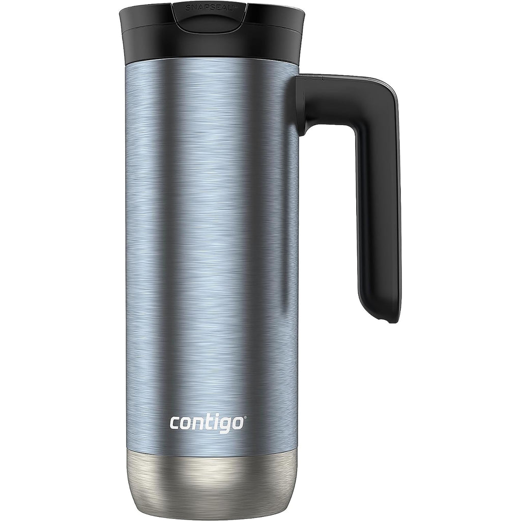 Contigo 20 oz. Superior 2.0 SnapSeal Stainless Steel Travel Mug - Dark Ice Edition-PVR5