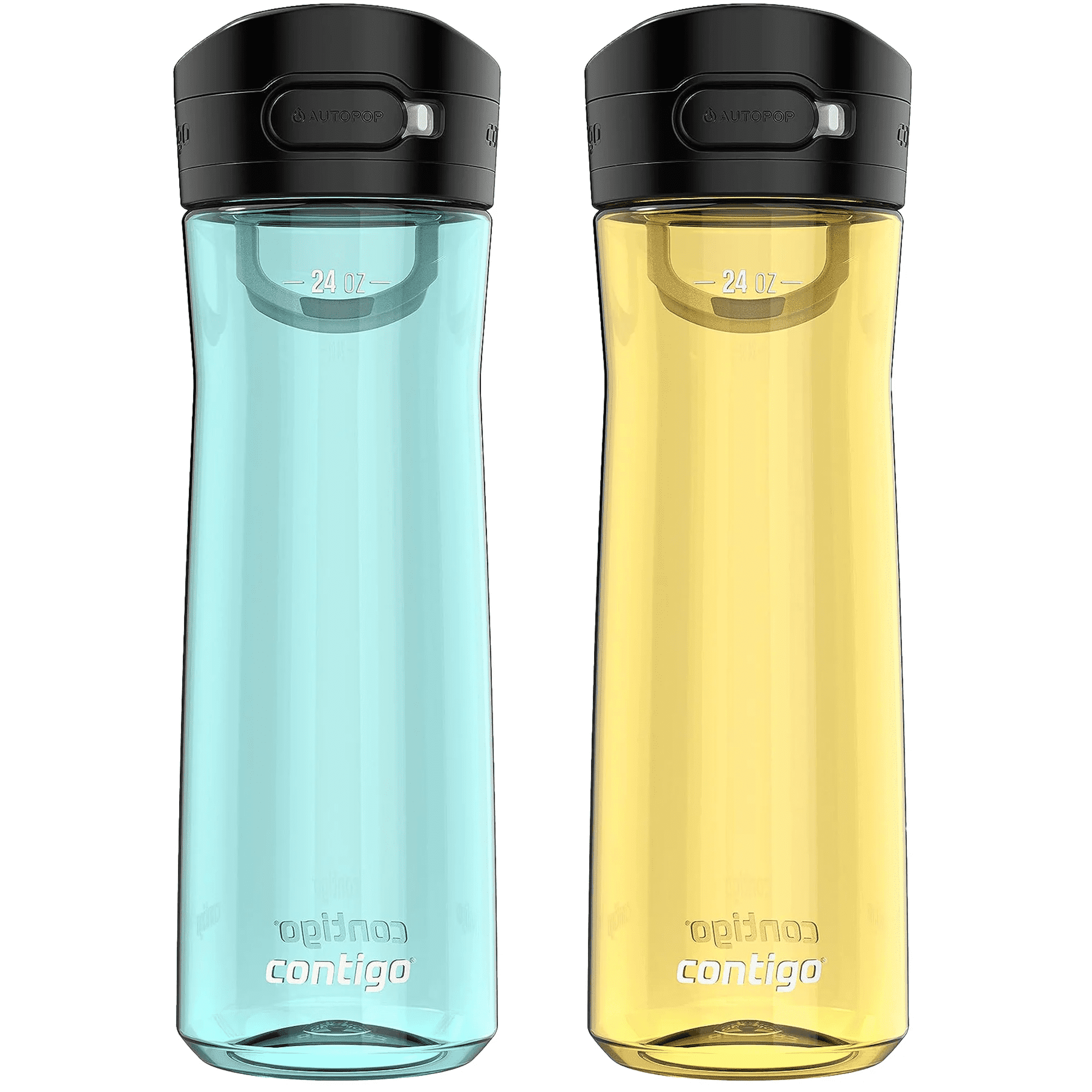 Contigo 24 oz. Jackson 2.0 Tritan Water Bottle 2-Pack - Jade Vine/Pineapple Edition-CEVW
