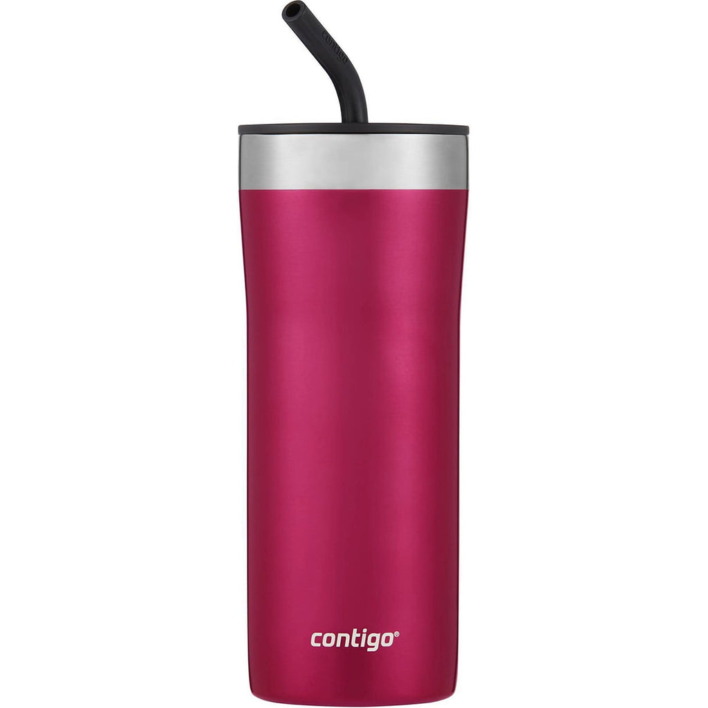 Contigo 24 oz. Streeterville Stainless Steel Tumbler with Straw - Dragon Fruit Edition-TSGK