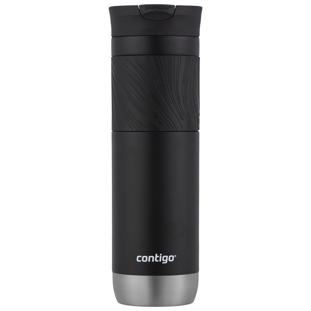 Contigo Byron 2.0 Stainless Steel Travel Mug with SNAPSEAL Lid and Grip in Black, 24 fl oz. Edition-X9F0
