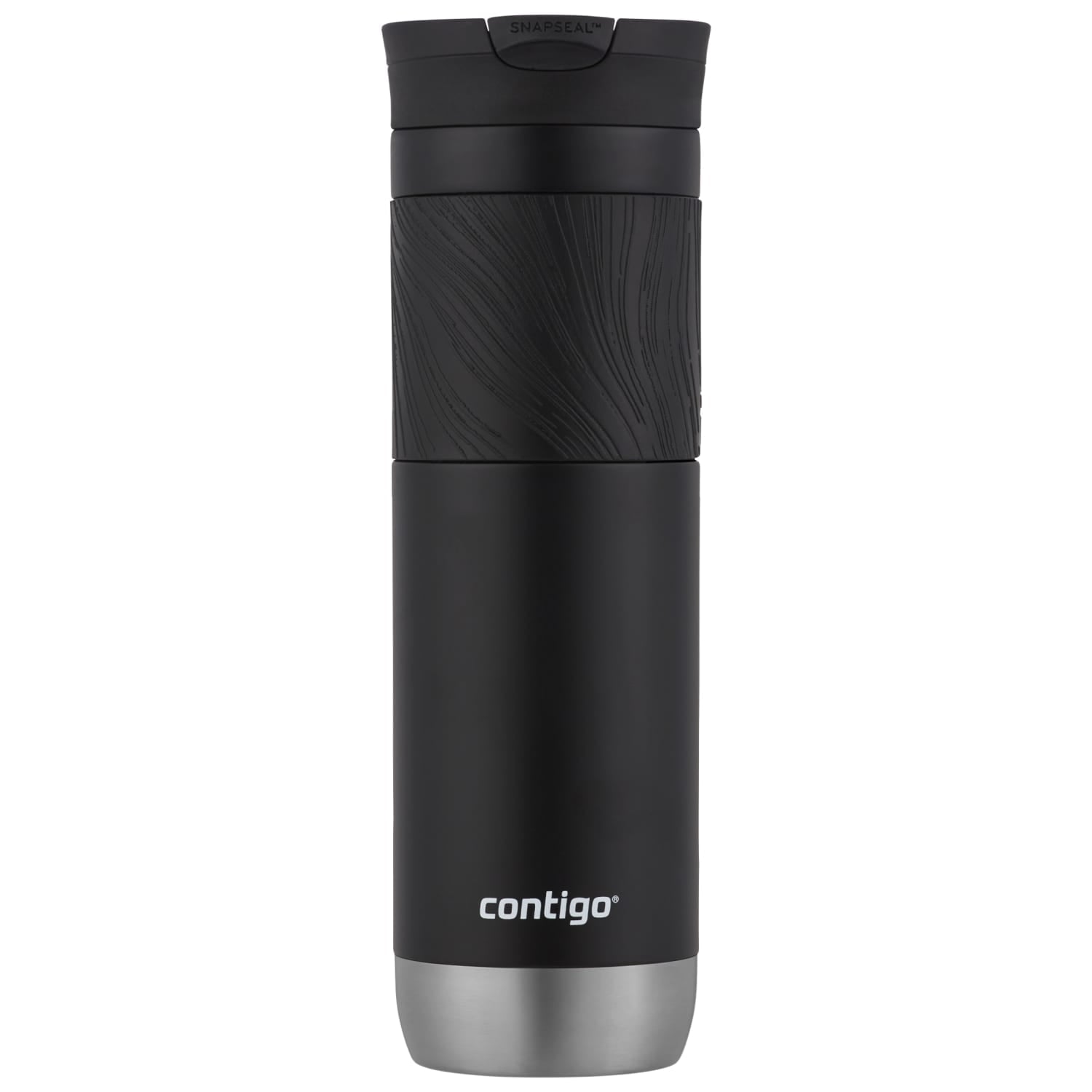 Contigo Byron 2.0 Stainless Steel Travel Mug with SNAPSEAL Lid and Grip in Black, 24 fl oz. Edition-X9F0