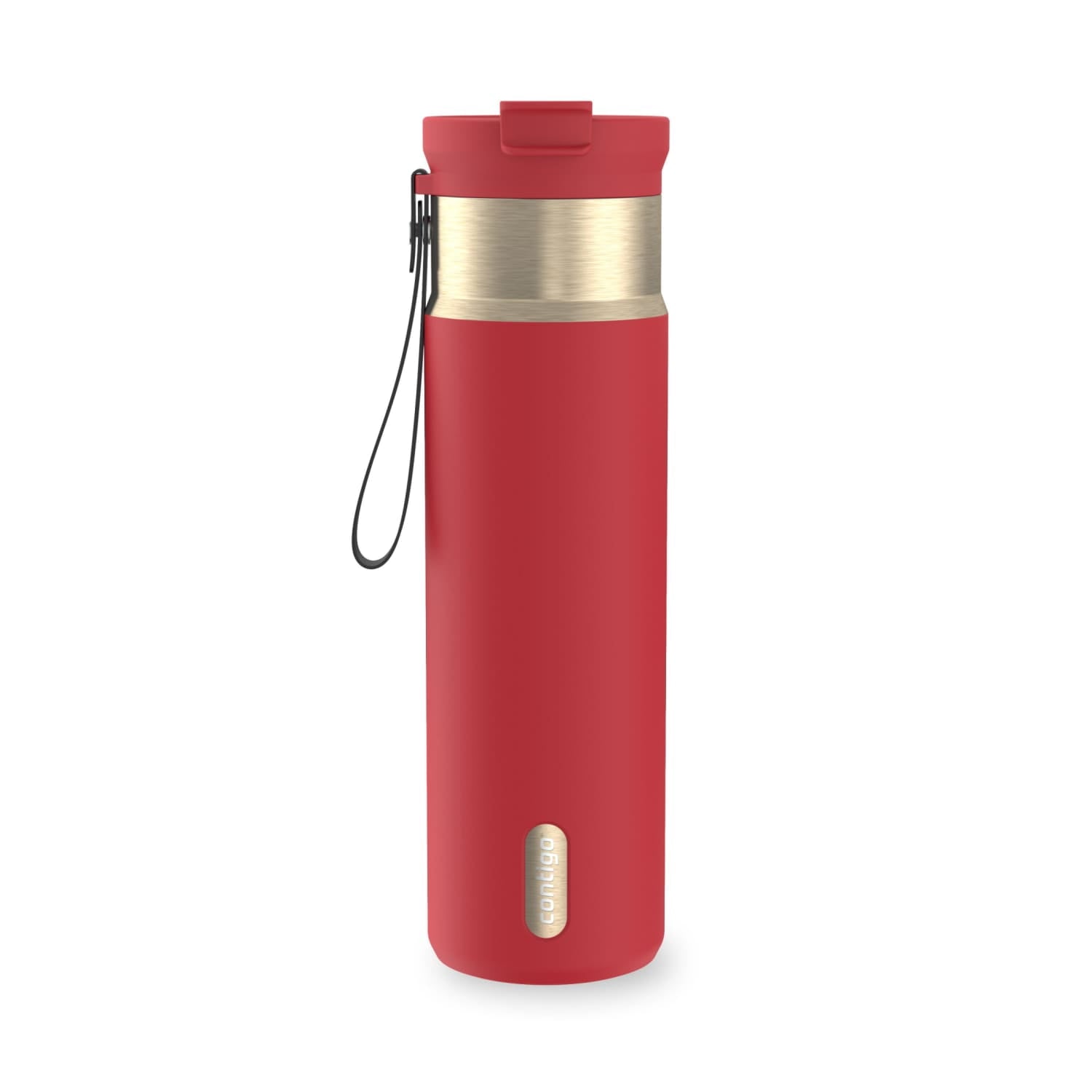 Contigo DualSip 24 oz Leakproof Insulated Water Bottle with Carrying Strap and 2-Way Lid Edition-GON1