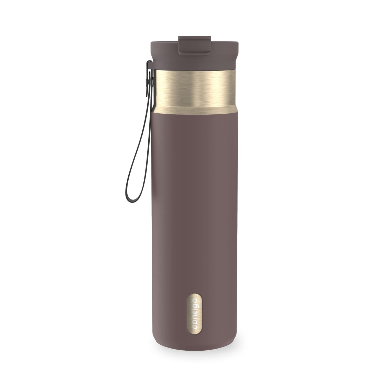 Contigo DualSip 24 oz Leakproof Insulated Water Bottle with Carrying Strap and 2-Way Lid Edition-GON1