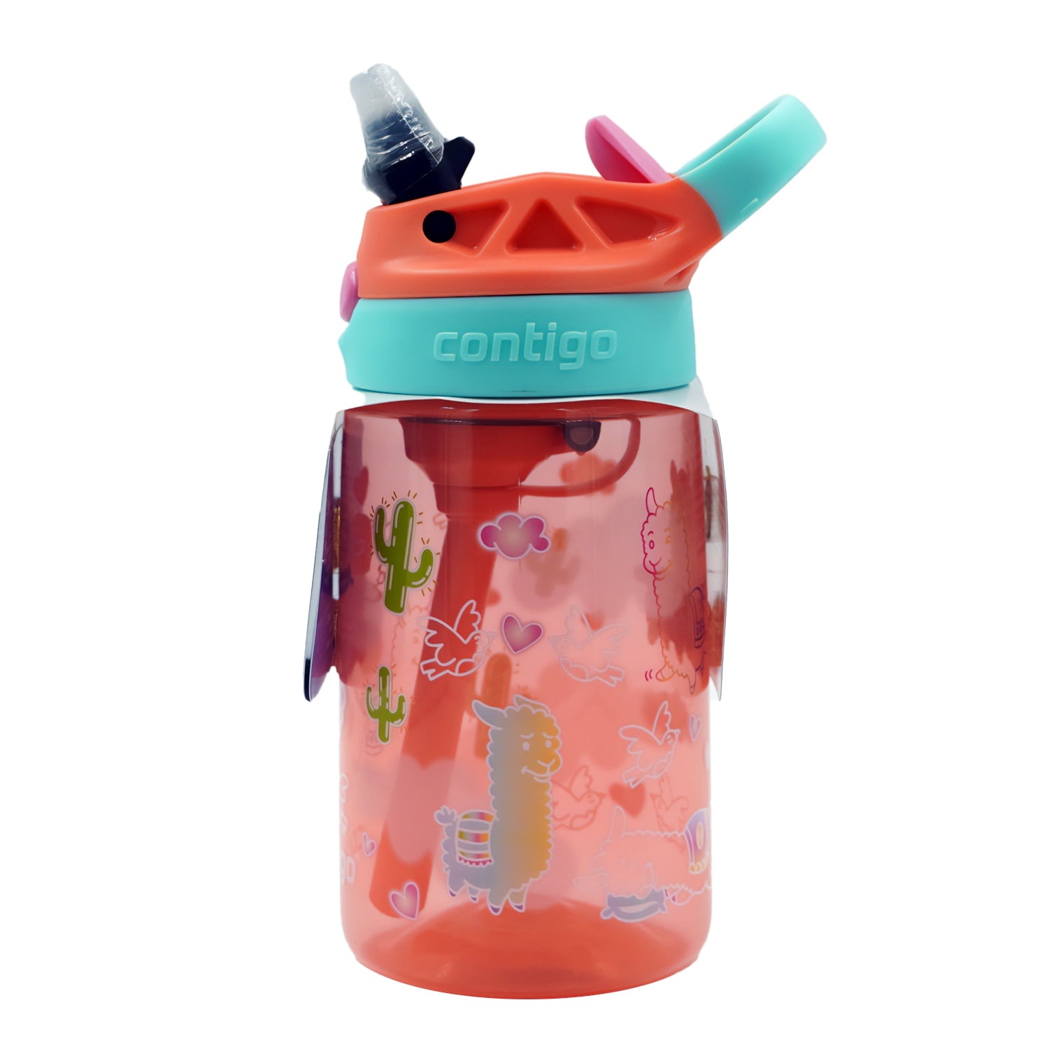 Contigo Kids Water Bottle with Redesigned AUTOSPOUT Straw, 14 oz, Grape Forest Haven Edition-W89R